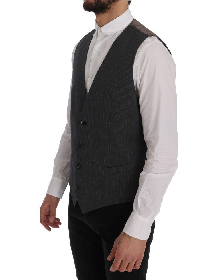 STAFF Cotton Striped Men's Vest - Dolce & Gabbana - Modalova