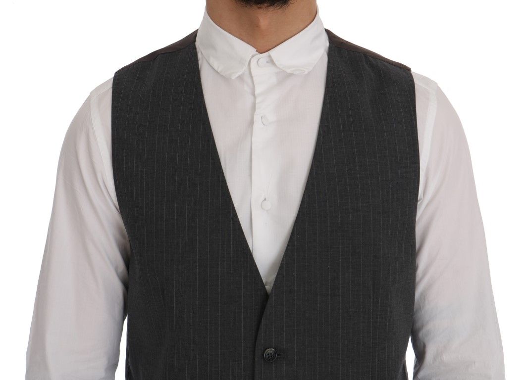 STAFF Cotton Striped Men's Vest - Dolce & Gabbana - Modalova