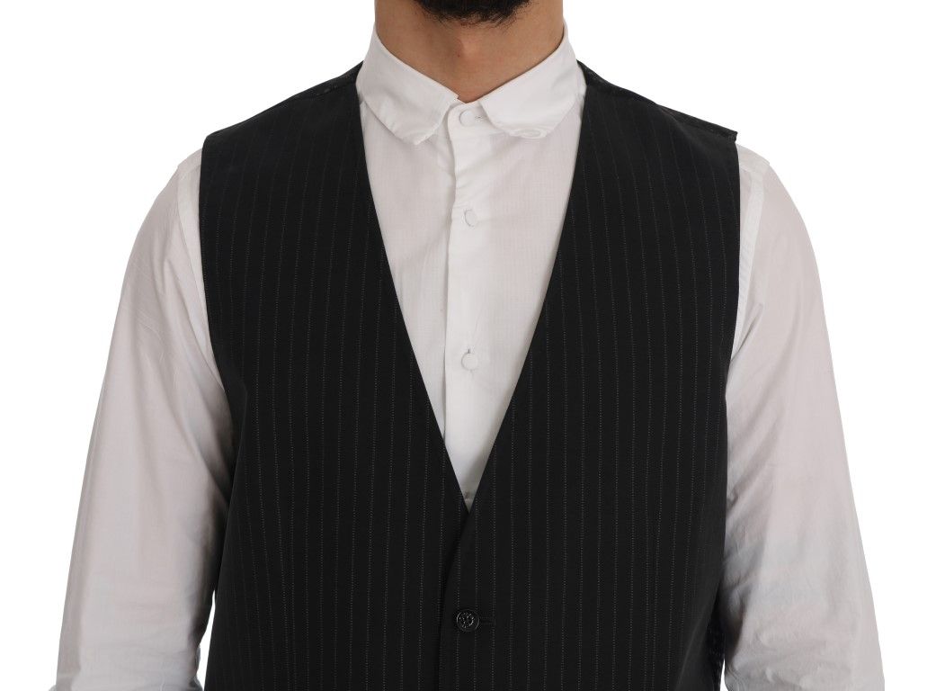STAFF Cotton Striped Men's Vest - Dolce & Gabbana - Modalova