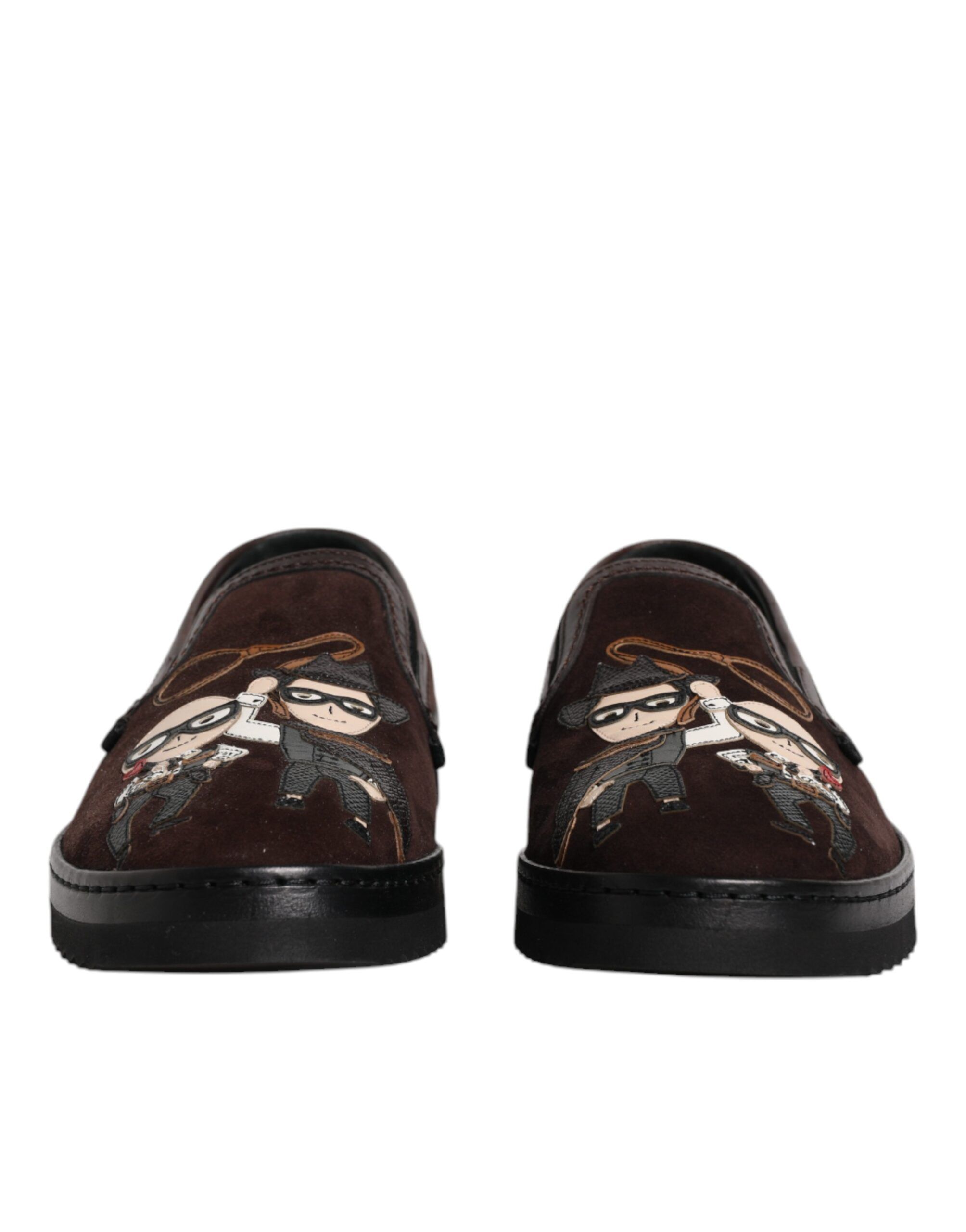 Suede DG Family Slip On Flats Men's Shoes - Dolce & Gabbana - Modalova