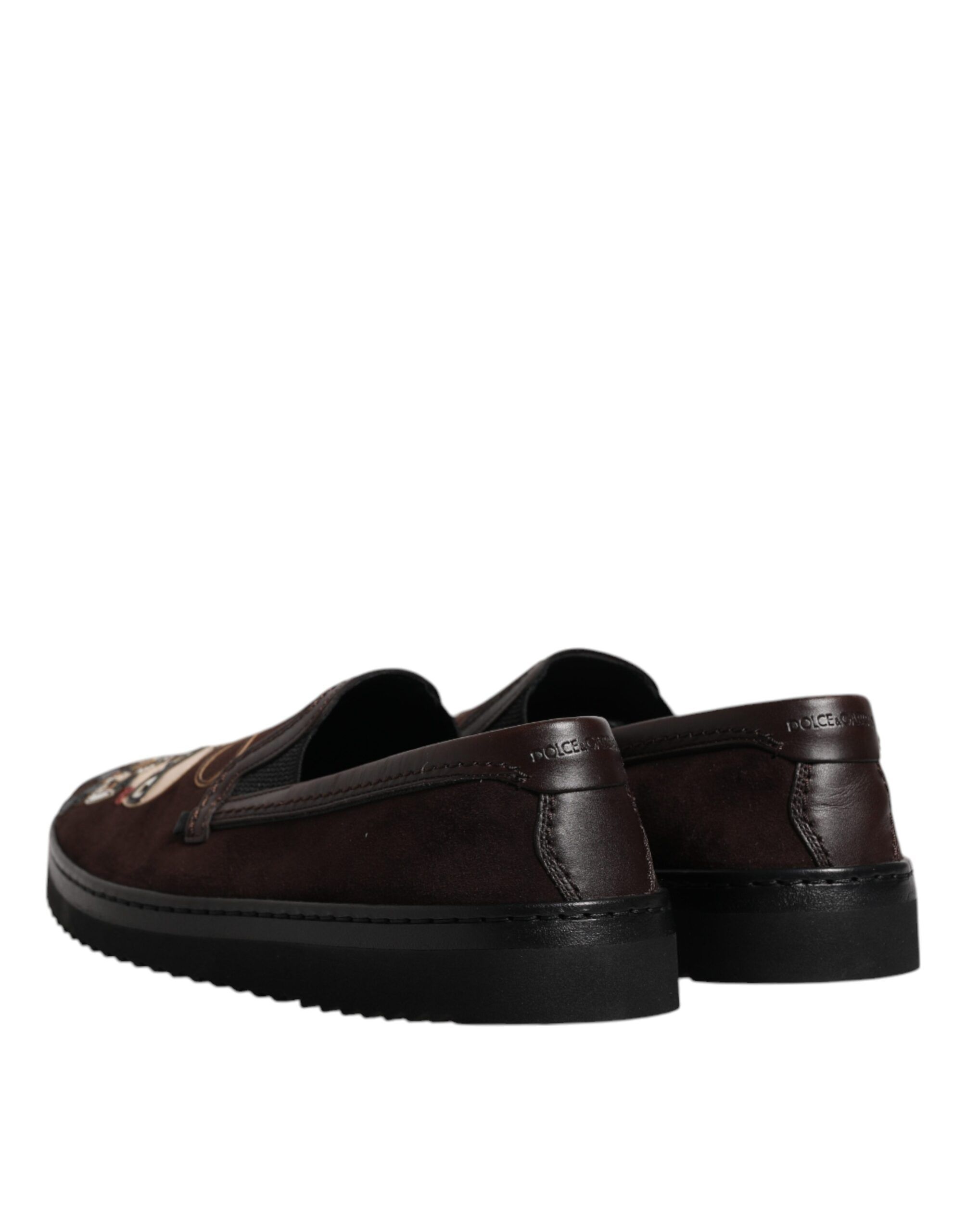 Suede DG Family Slip On Flats Men's Shoes - Dolce & Gabbana - Modalova