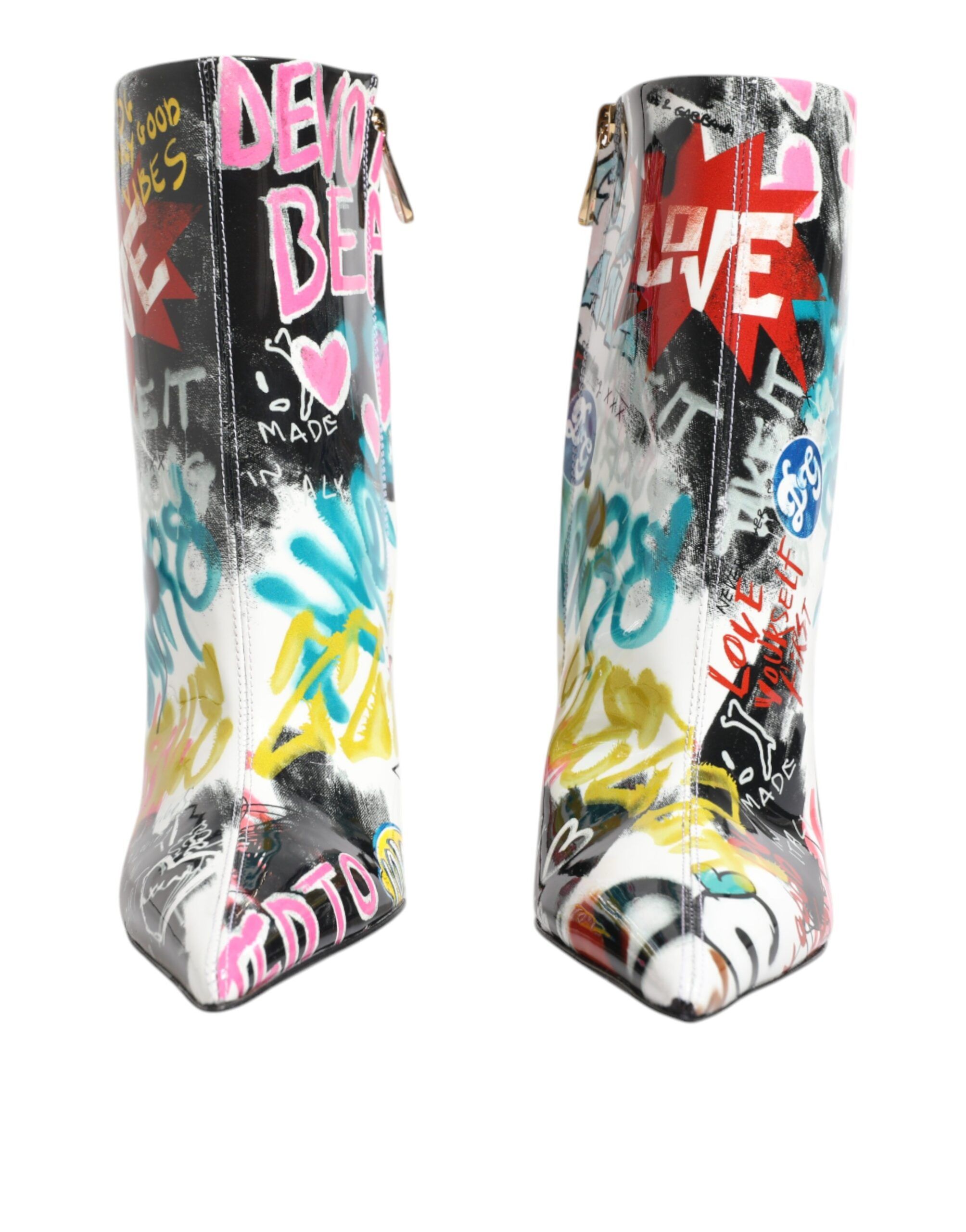 Graffiti Keira Mid Calf Boots Women's Shoes - Dolce & Gabbana - Modalova
