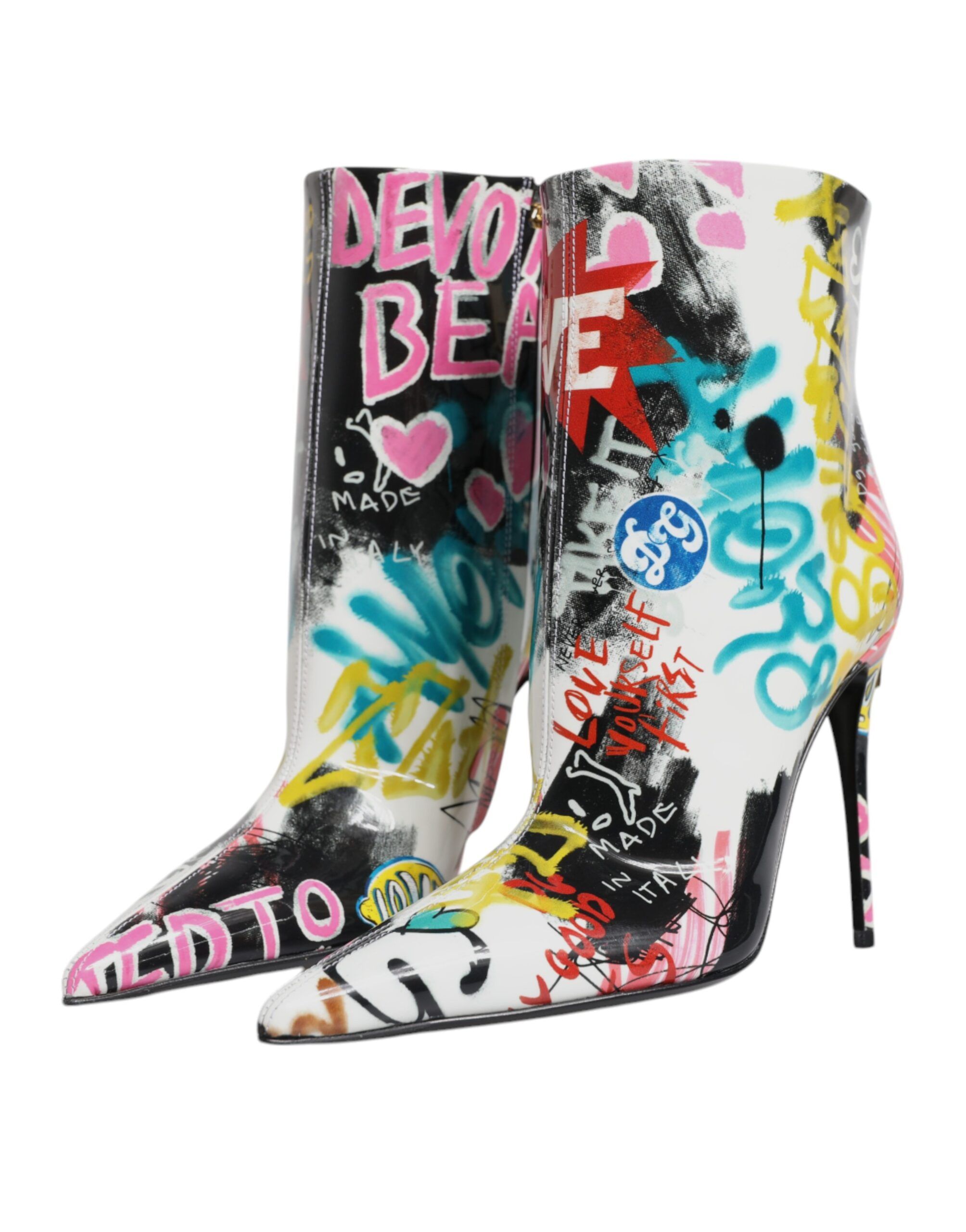 Graffiti Keira Mid Calf Boots Women's Shoes - Dolce & Gabbana - Modalova