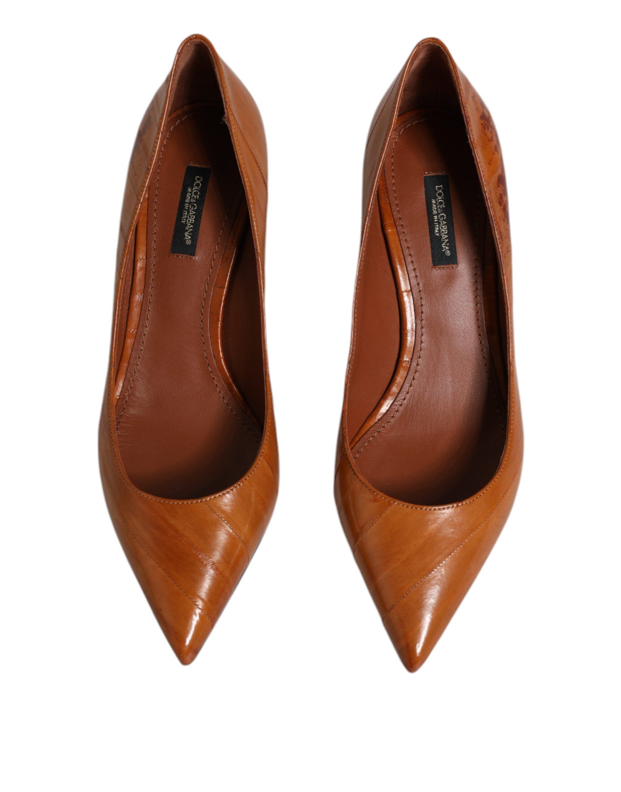 Leather Kitten Heels Pumps Women's Shoes (Pre-Owned) - Dolce & Gabbana - Modalova