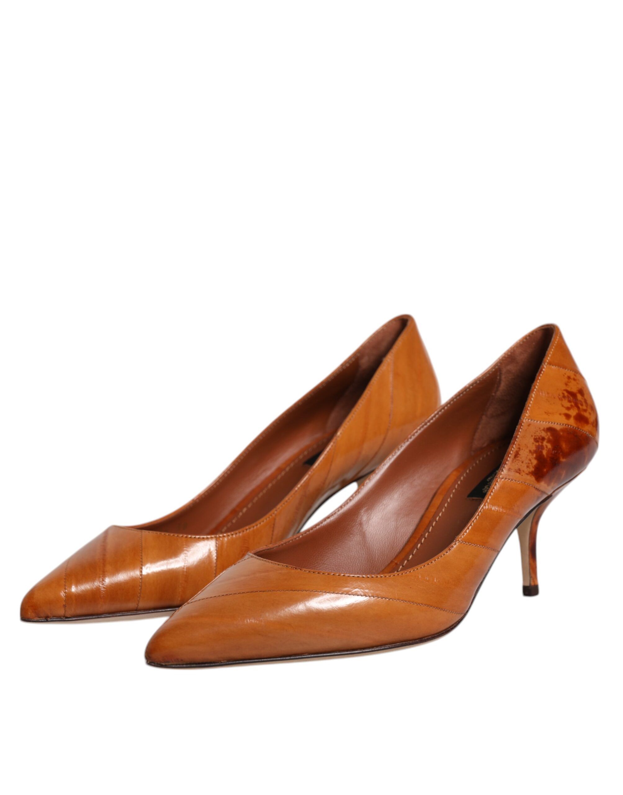 Leather Kitten Heels Pumps Women's Shoes (Pre-Owned) - Dolce & Gabbana - Modalova