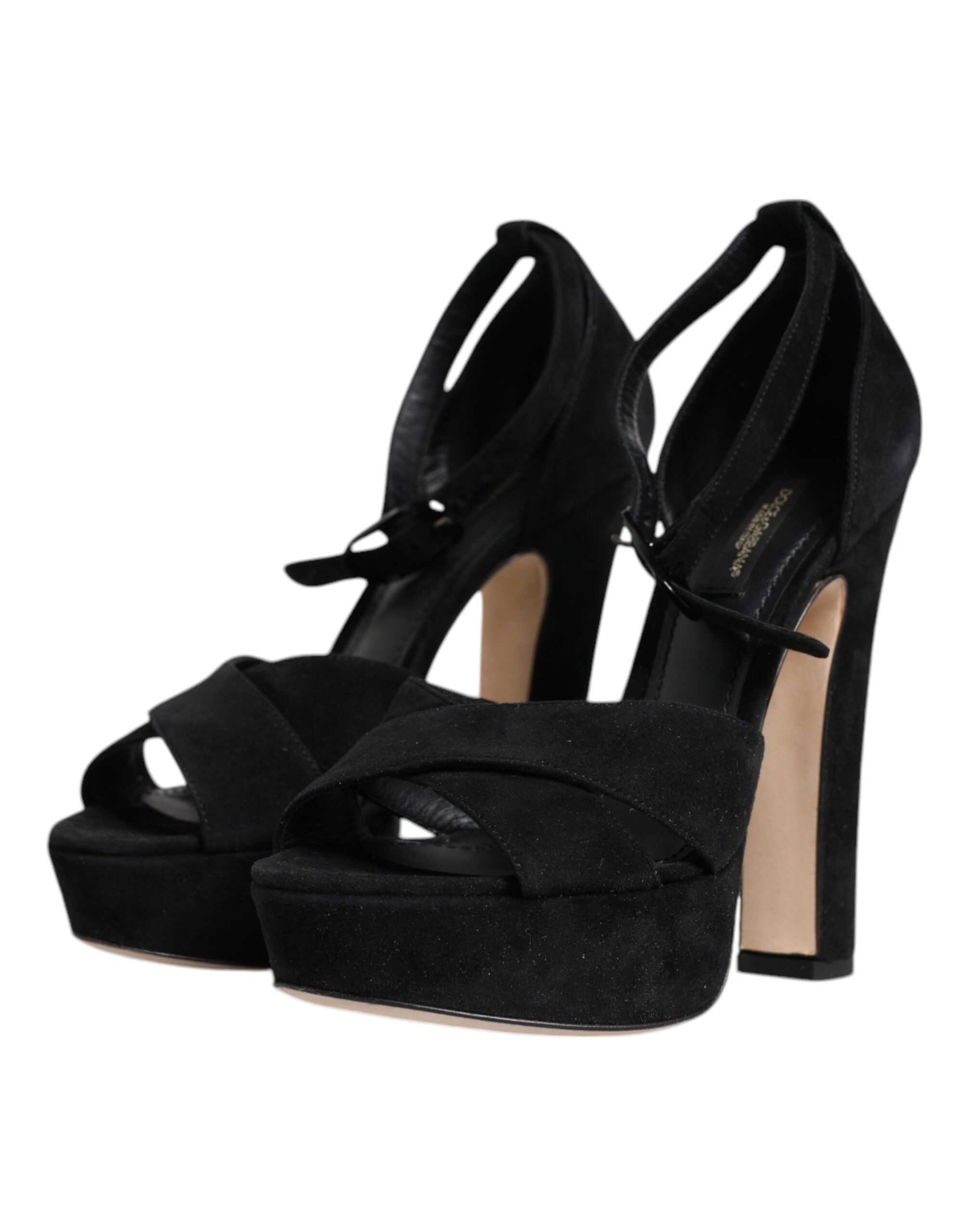 Leather Platform Heels Sandals Women's Shoes (Pre-Owned) - Dolce & Gabbana - Modalova