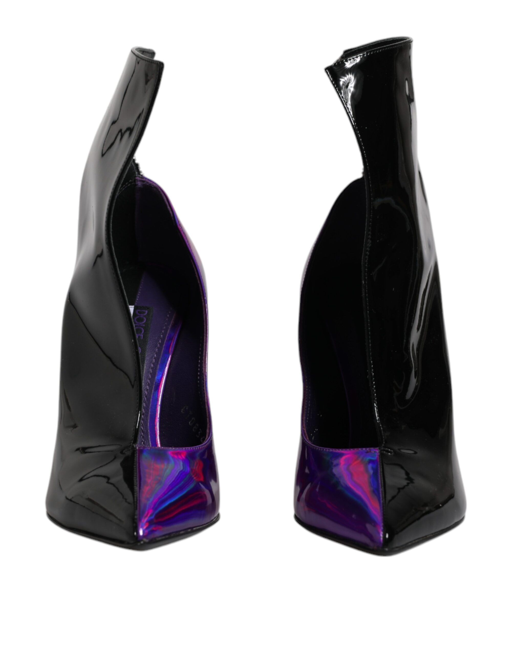 Purple Black Pointed Ankle Boots Women's Shoes - Dolce & Gabbana - Modalova