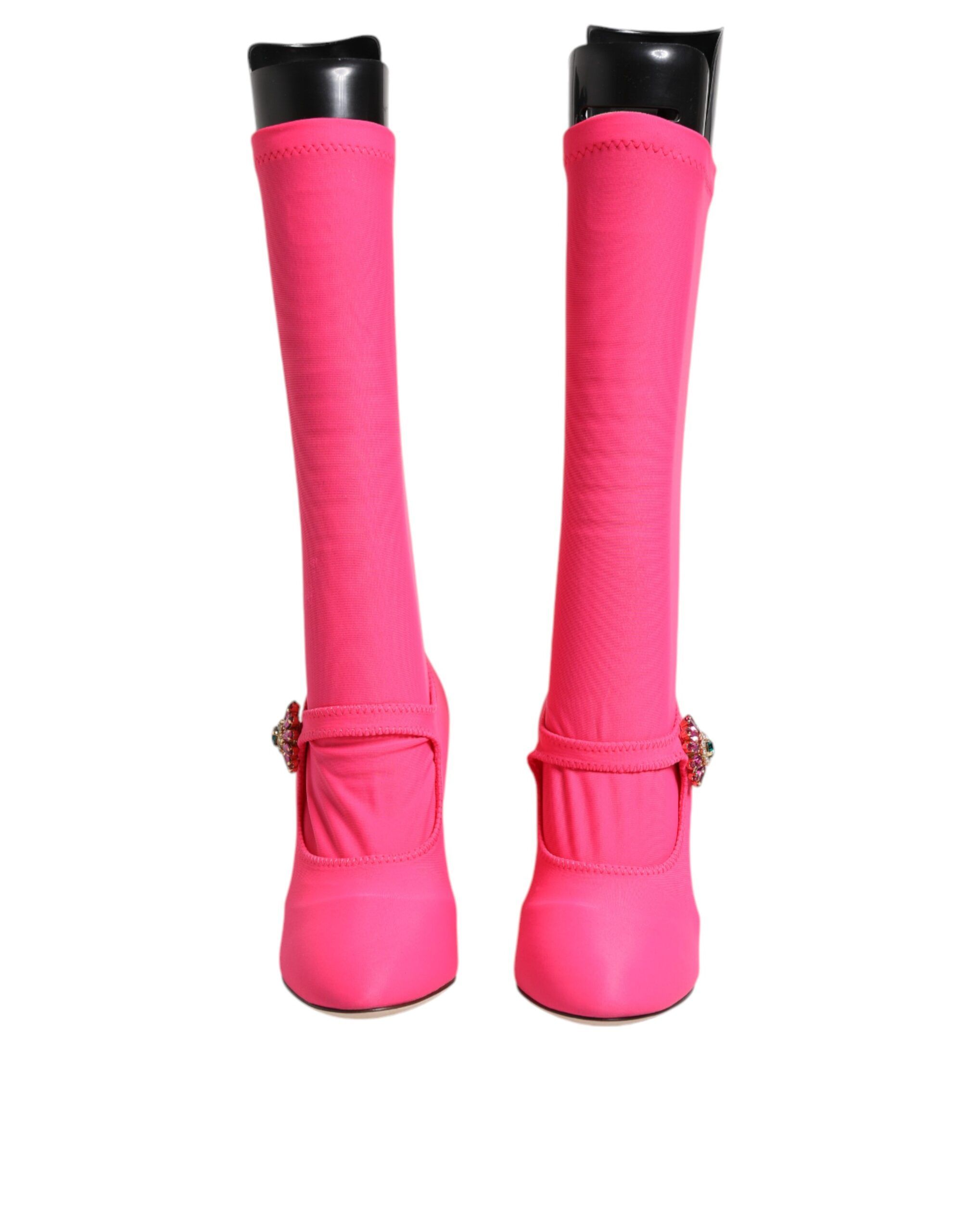 Nylon Crystal Vally High Boots Women's Shoes - Dolce & Gabbana - Modalova