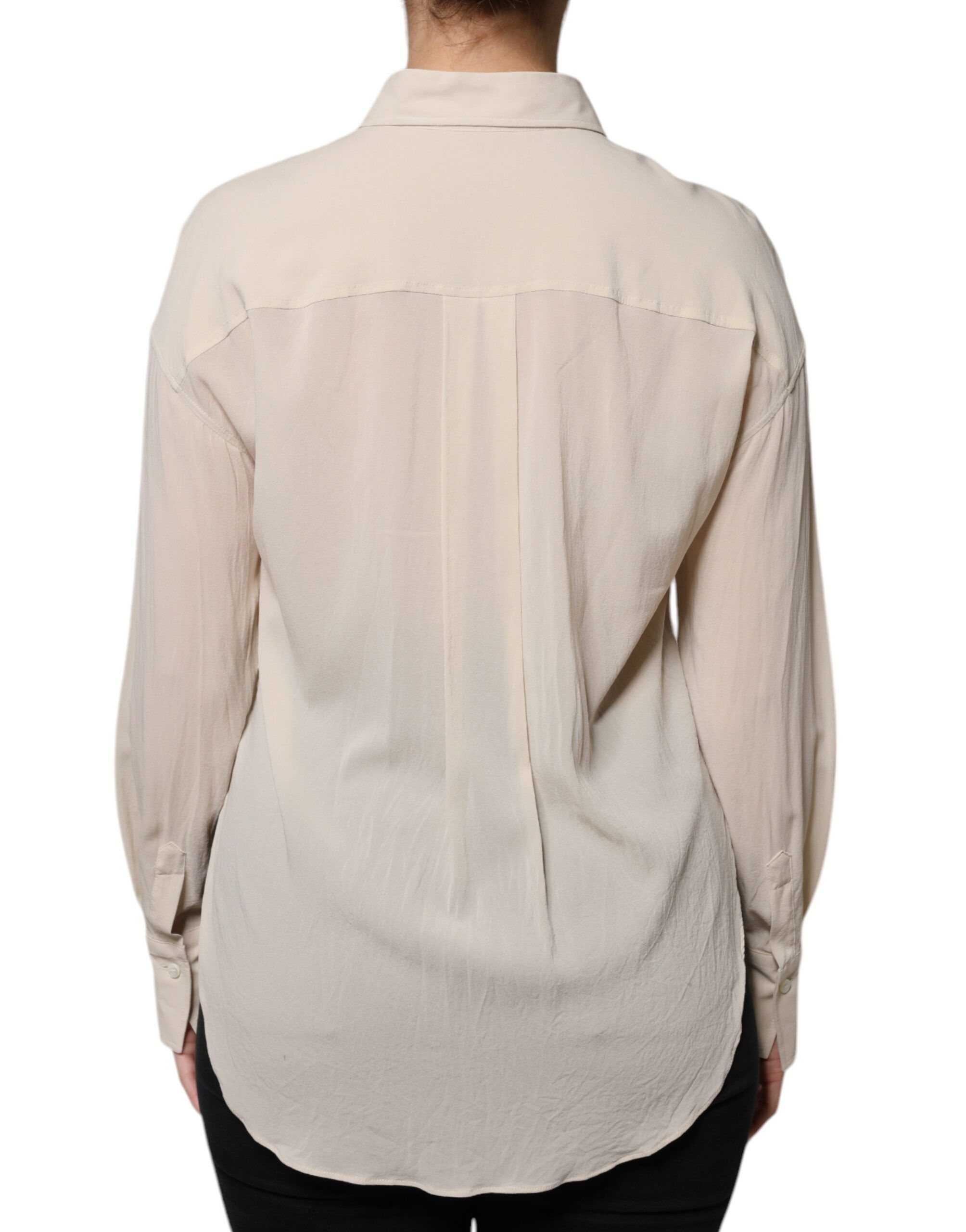 Silk Blend Collared Button Down Women's Top (Pre-Owned) - Brunello Cucinelli - Modalova