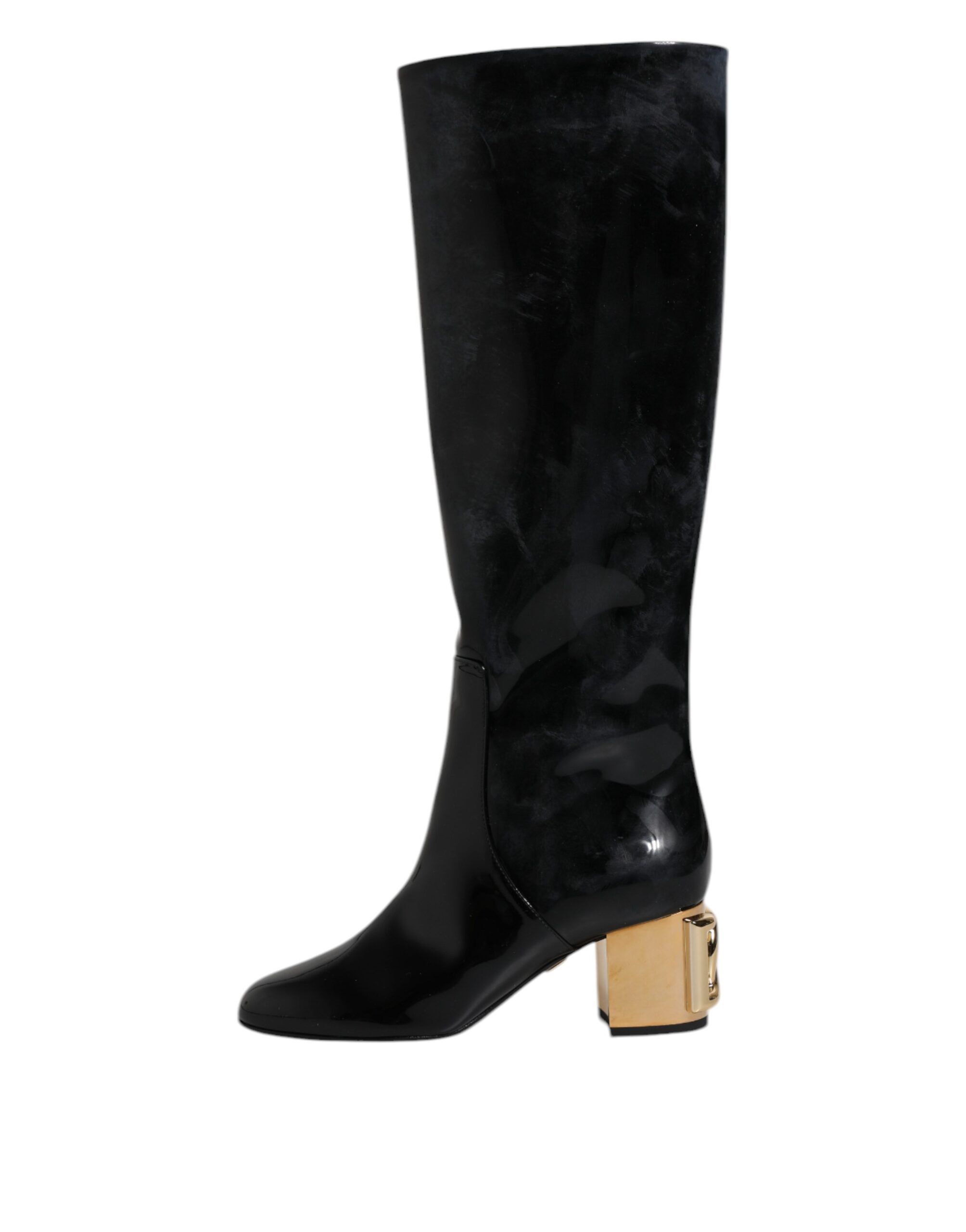 Patent Leather Vally High Boots Women's Shoes - Dolce & Gabbana - Modalova