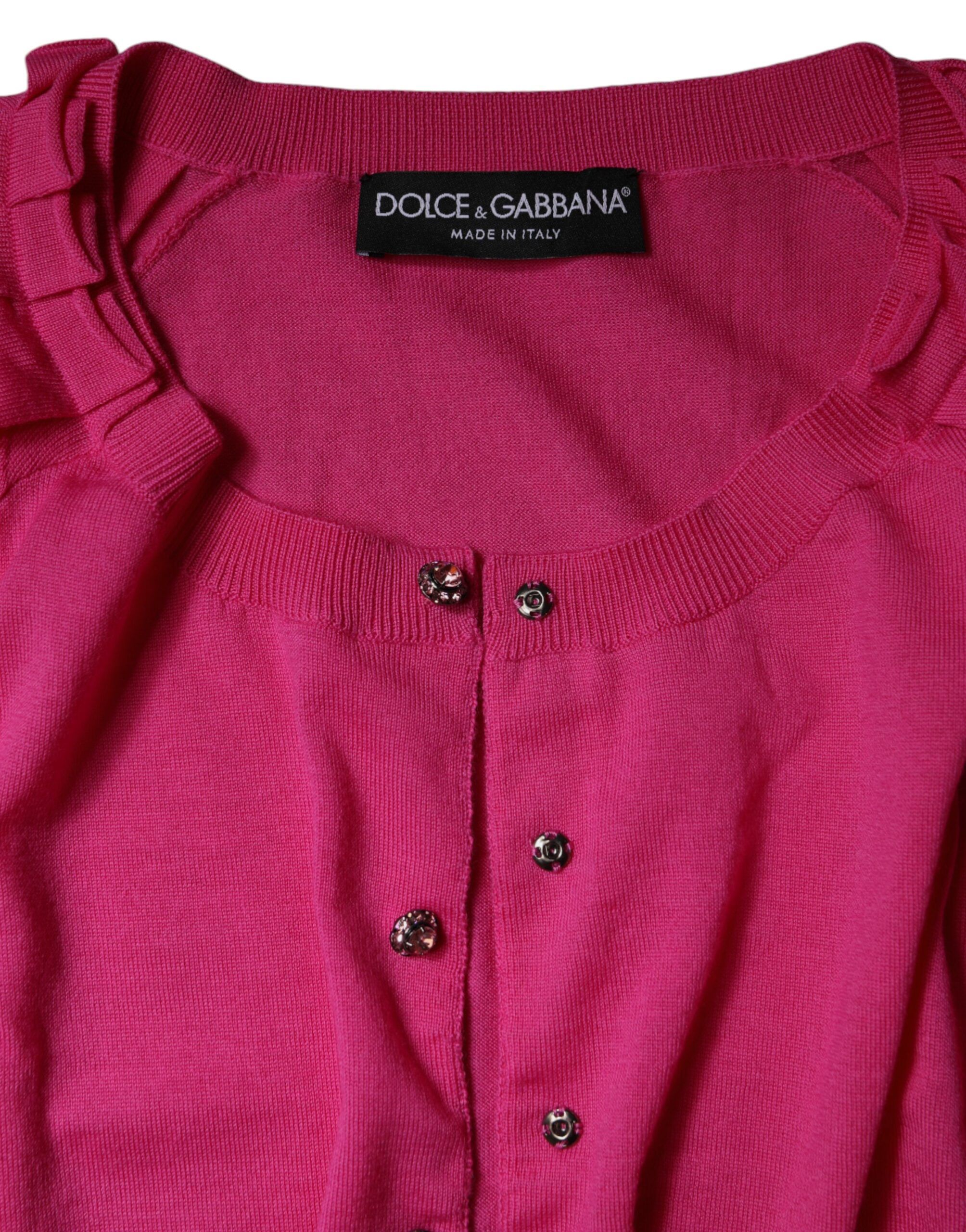 Wool Button Down Cardigan Women's Sweater - Dolce & Gabbana - Modalova