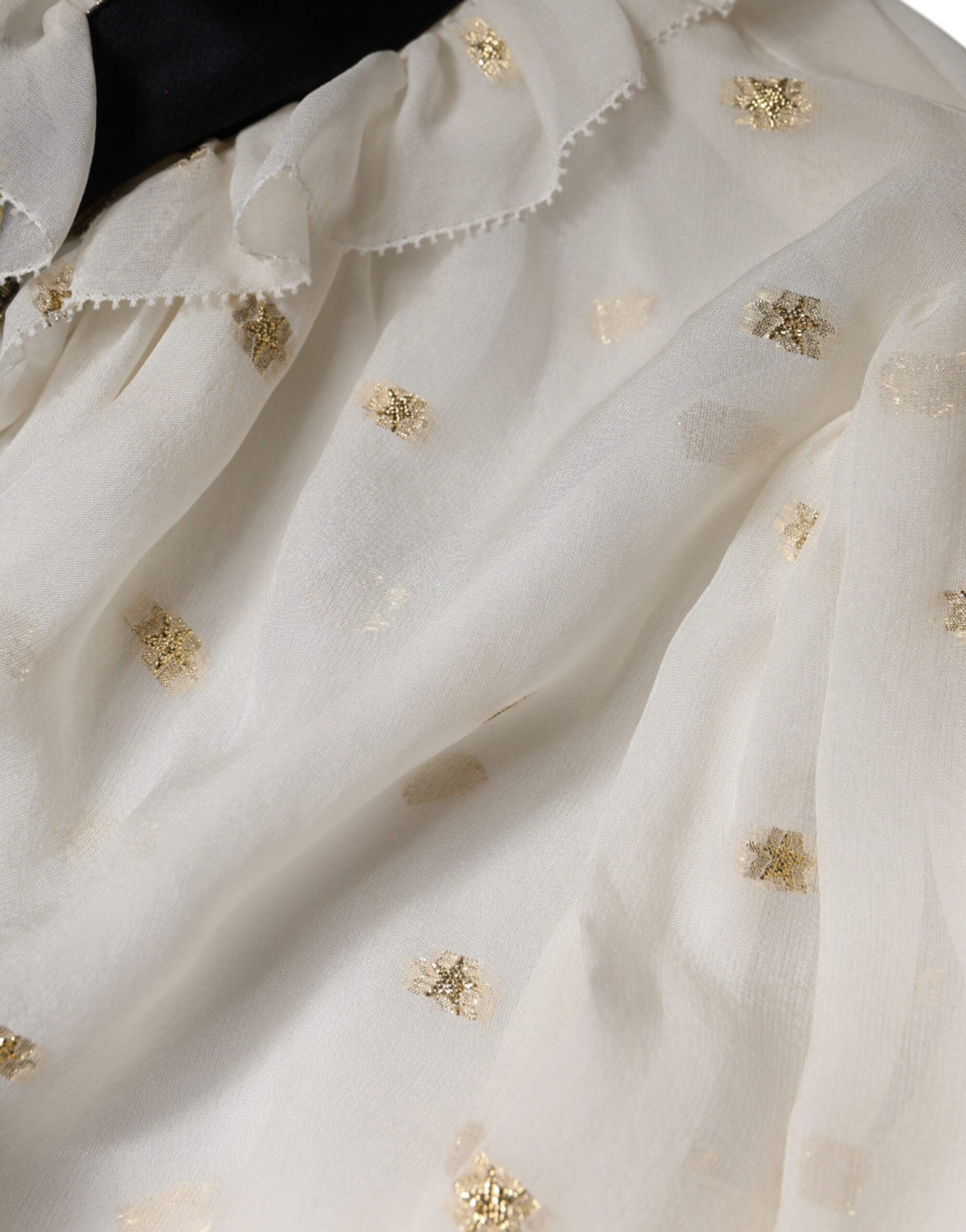 Silk Blend Ascot Collar Blouse Women's Top (Pre-Owned) - Dolce & Gabbana - Modalova