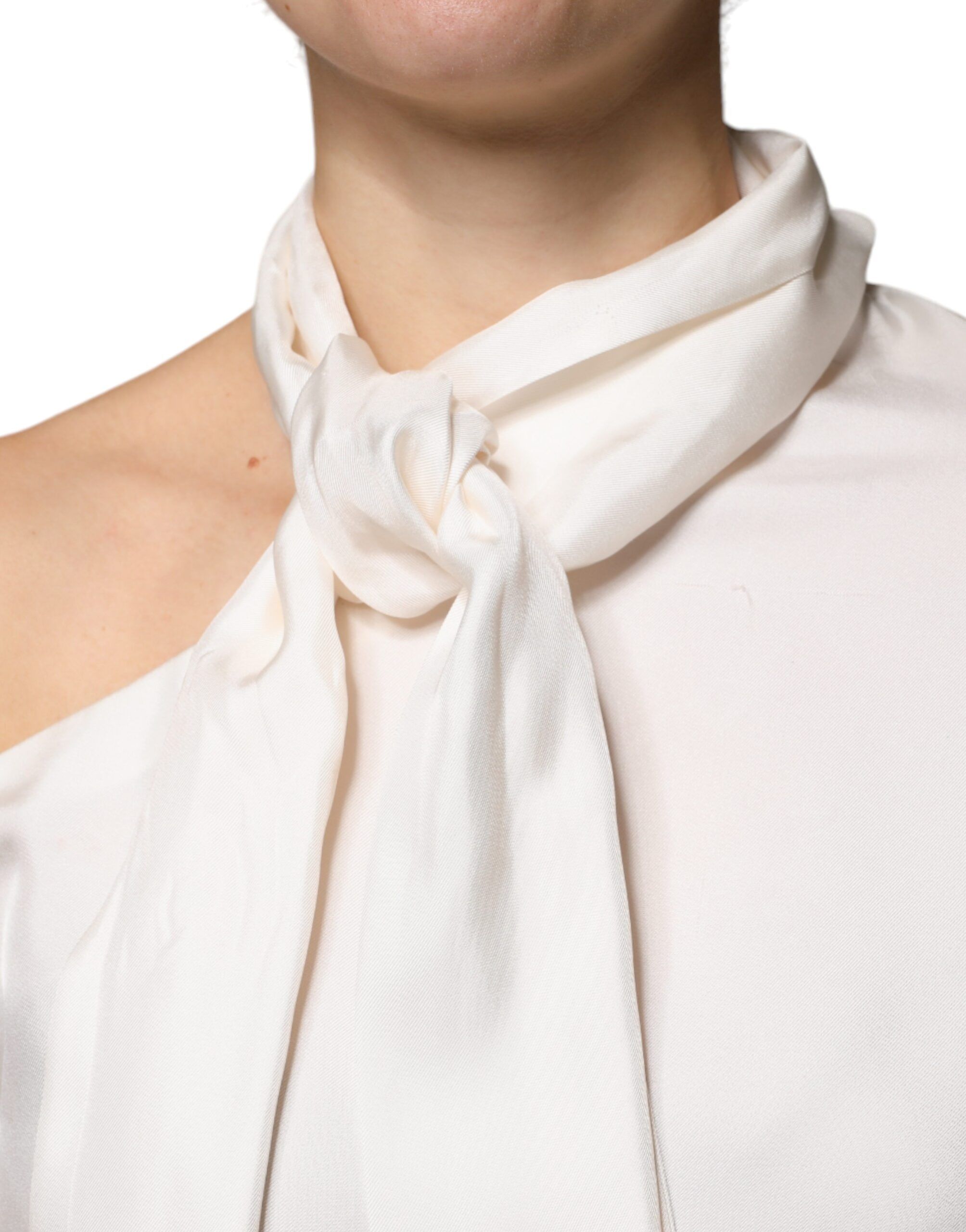 Silk Ascot Collared Long Sleeves Women's Top (Pre-Owned) - Brunello Cucinelli - Modalova