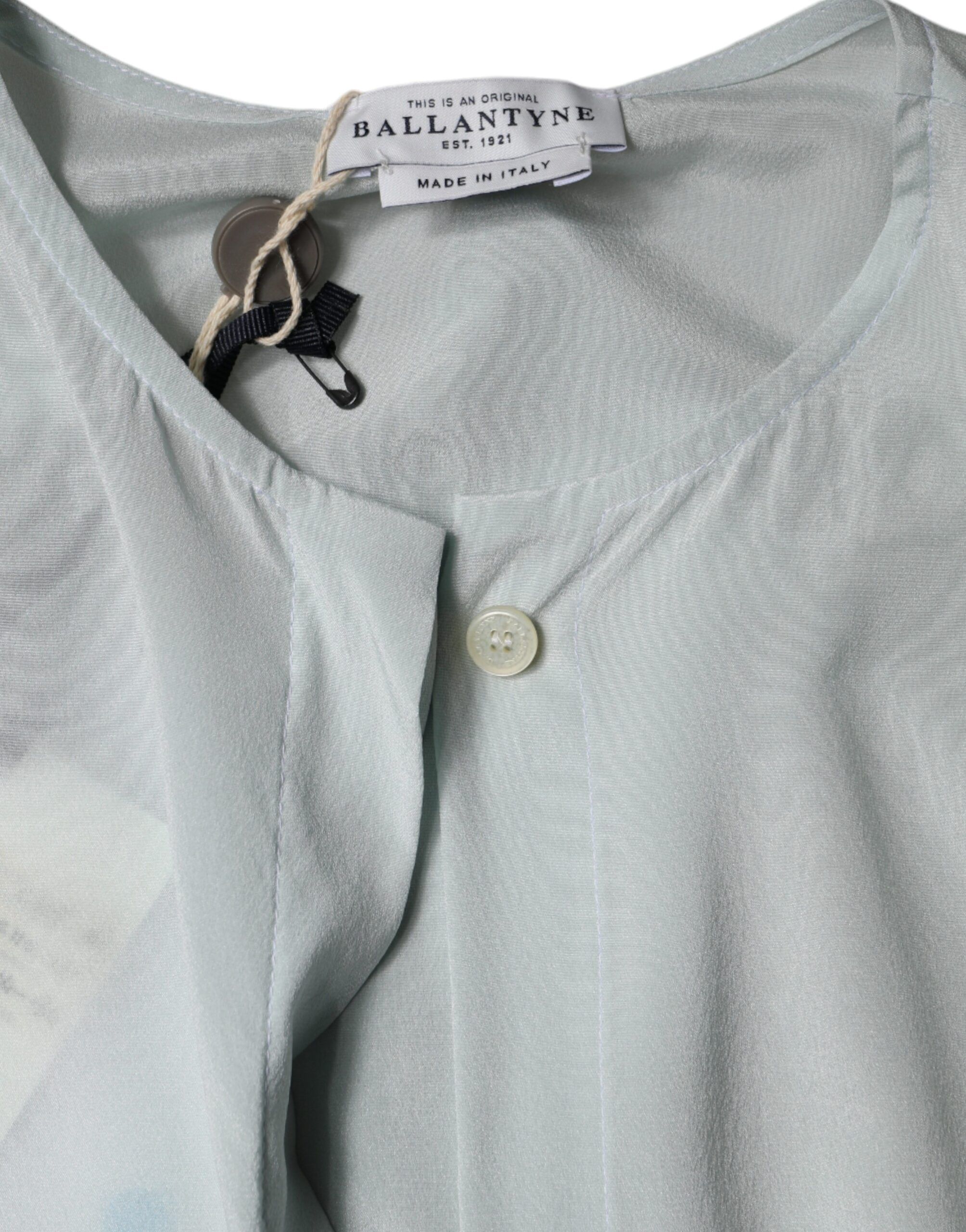 Silk Ascot Collared Long Sleeves Women's Top (Pre-Owned) - Ballantyne - Modalova