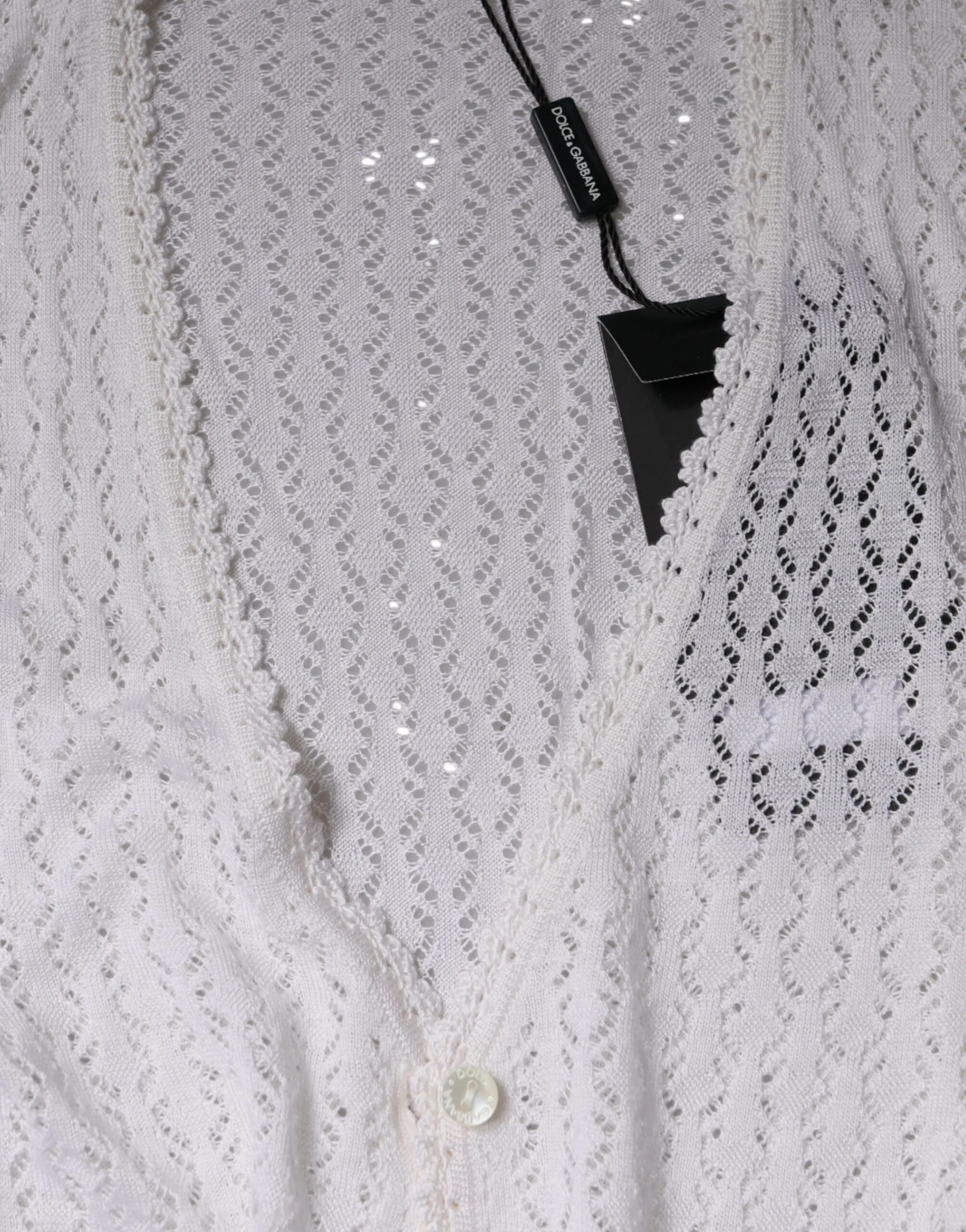 Silk Button Down Cardigan Women's Sweater (Pre-Owned) - Dolce & Gabbana - Modalova