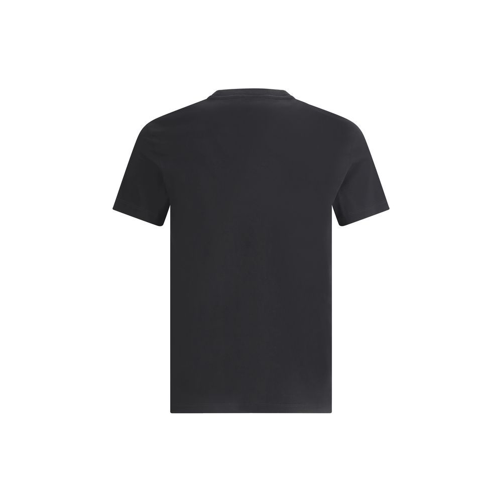 Versace Black Cotton Men's T-Shirt - Versace - Modalova