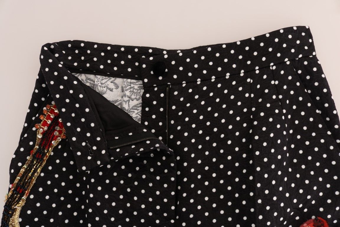 Polka Dot Sicily Crystal Women's Pants - Dolce & Gabbana - Modalova