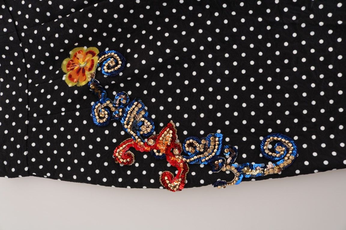 Polka Dot Sicily Crystal Women's Pants - Dolce & Gabbana - Modalova