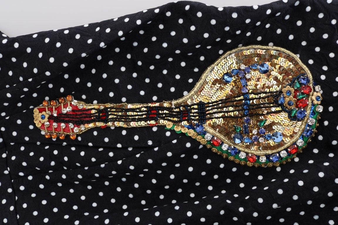 Polka Dot Sicily Crystal Women's Pants - Dolce & Gabbana - Modalova