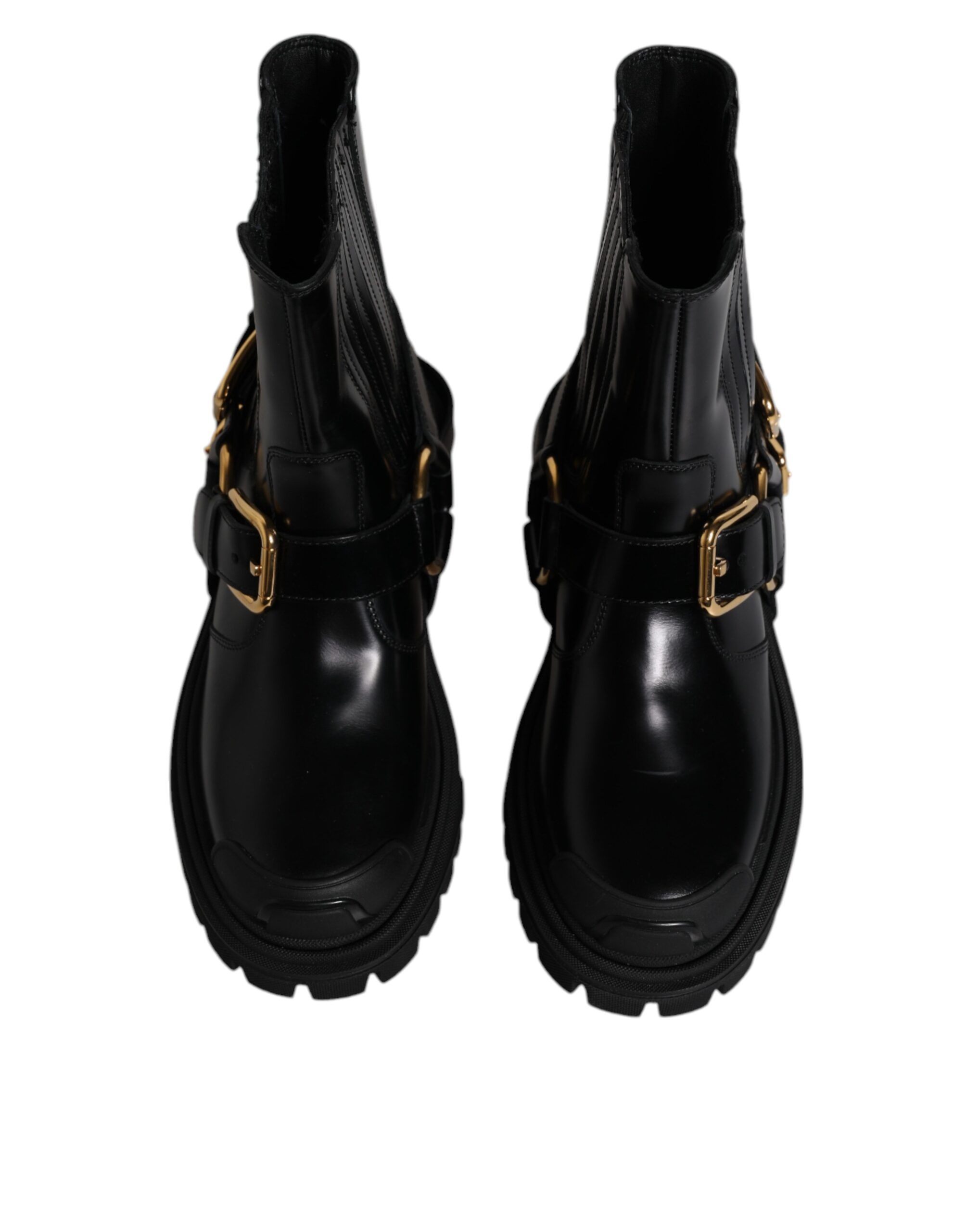 Leather Slip On Stretch Trekking Boots Men's Shoes (Pre-Owned) - Dolce & Gabbana - Modalova