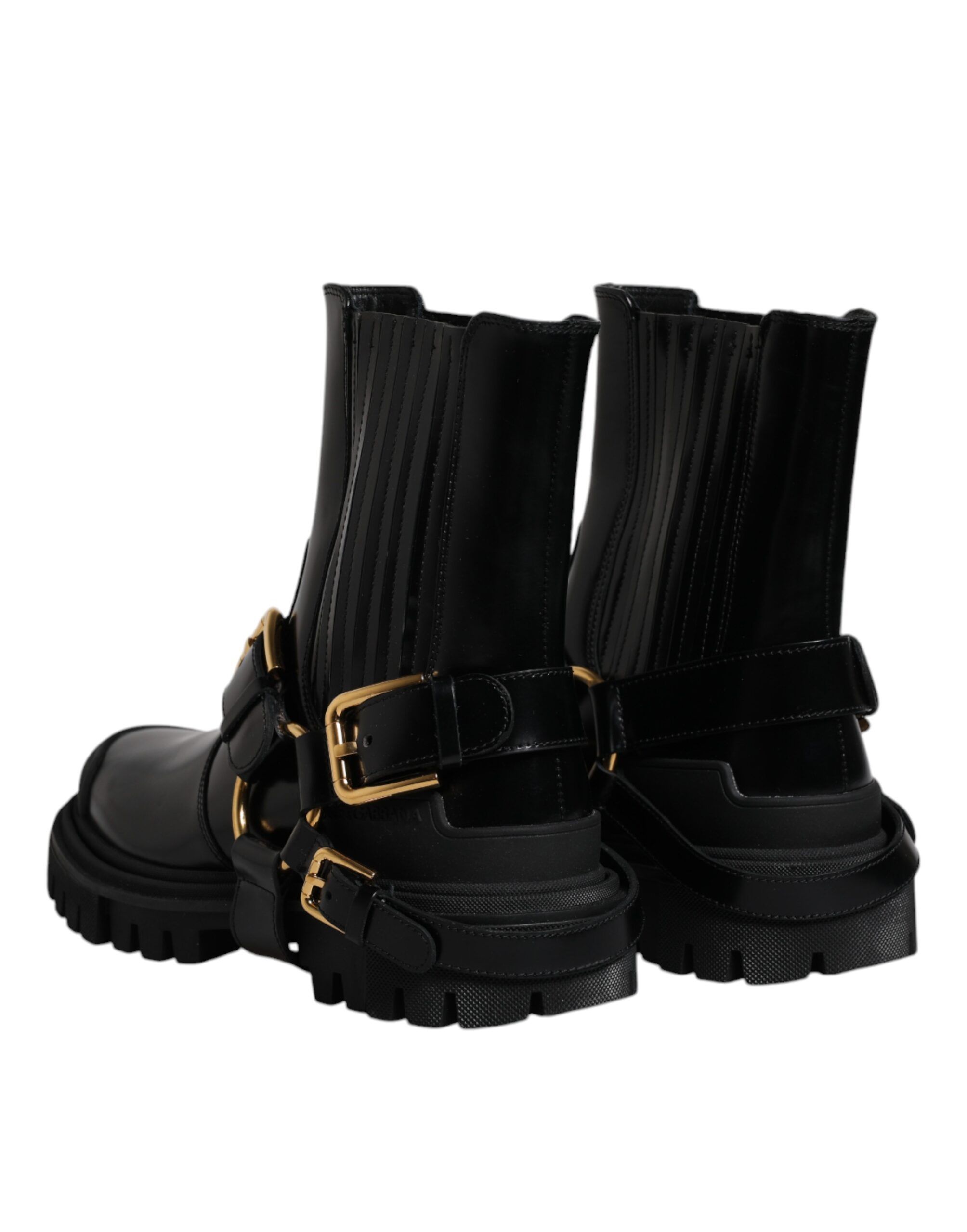 Leather Slip On Stretch Trekking Boots Men's Shoes - Dolce & Gabbana - Modalova