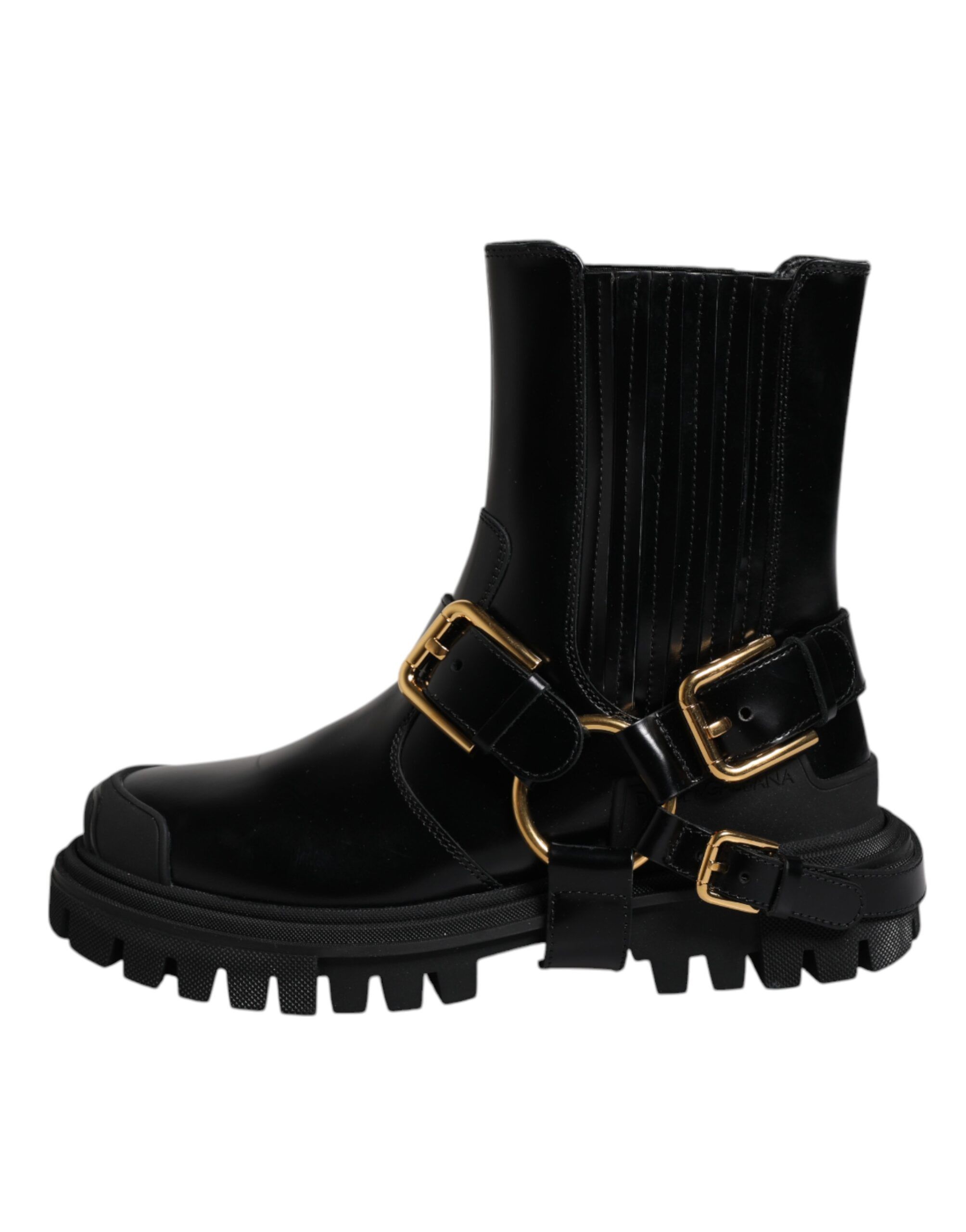 Leather Slip On Stretch Trekking Boots Men's Shoes (Pre-Owned) - Dolce & Gabbana - Modalova