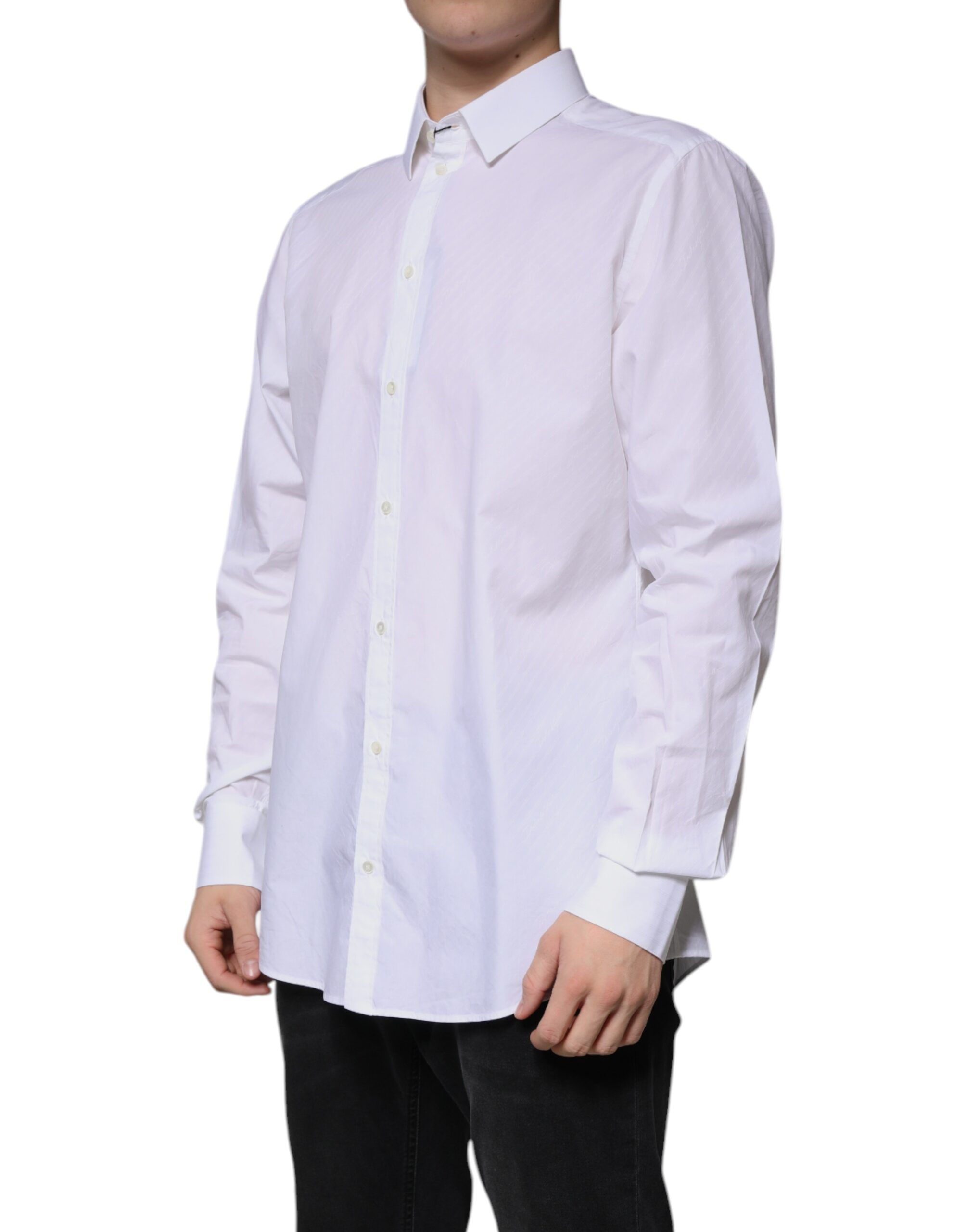 Cotton Long Sleeve MARTINI Dress Men's Shirt (Pre-Owned) - Dolce & Gabbana - Modalova