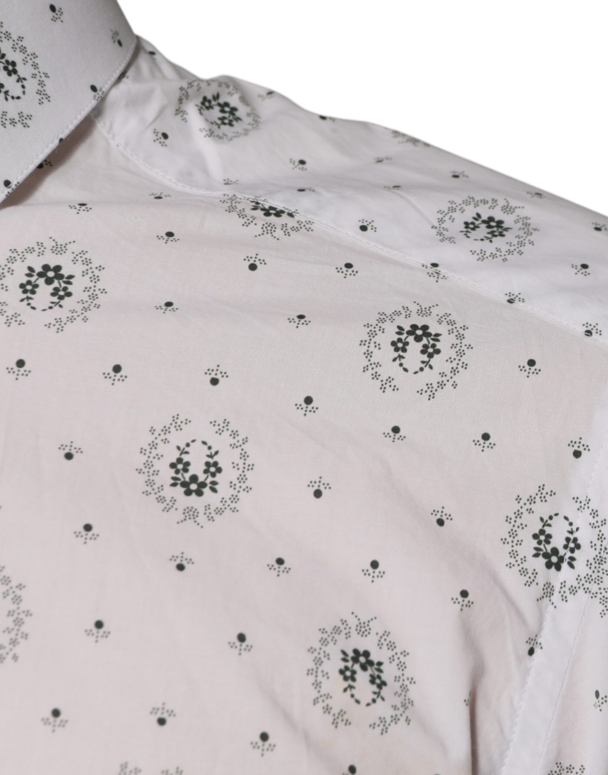 Printed Cotton Slim Fit Men Dress Men's Shirt (Pre-Owned) - Dolce & Gabbana - Modalova