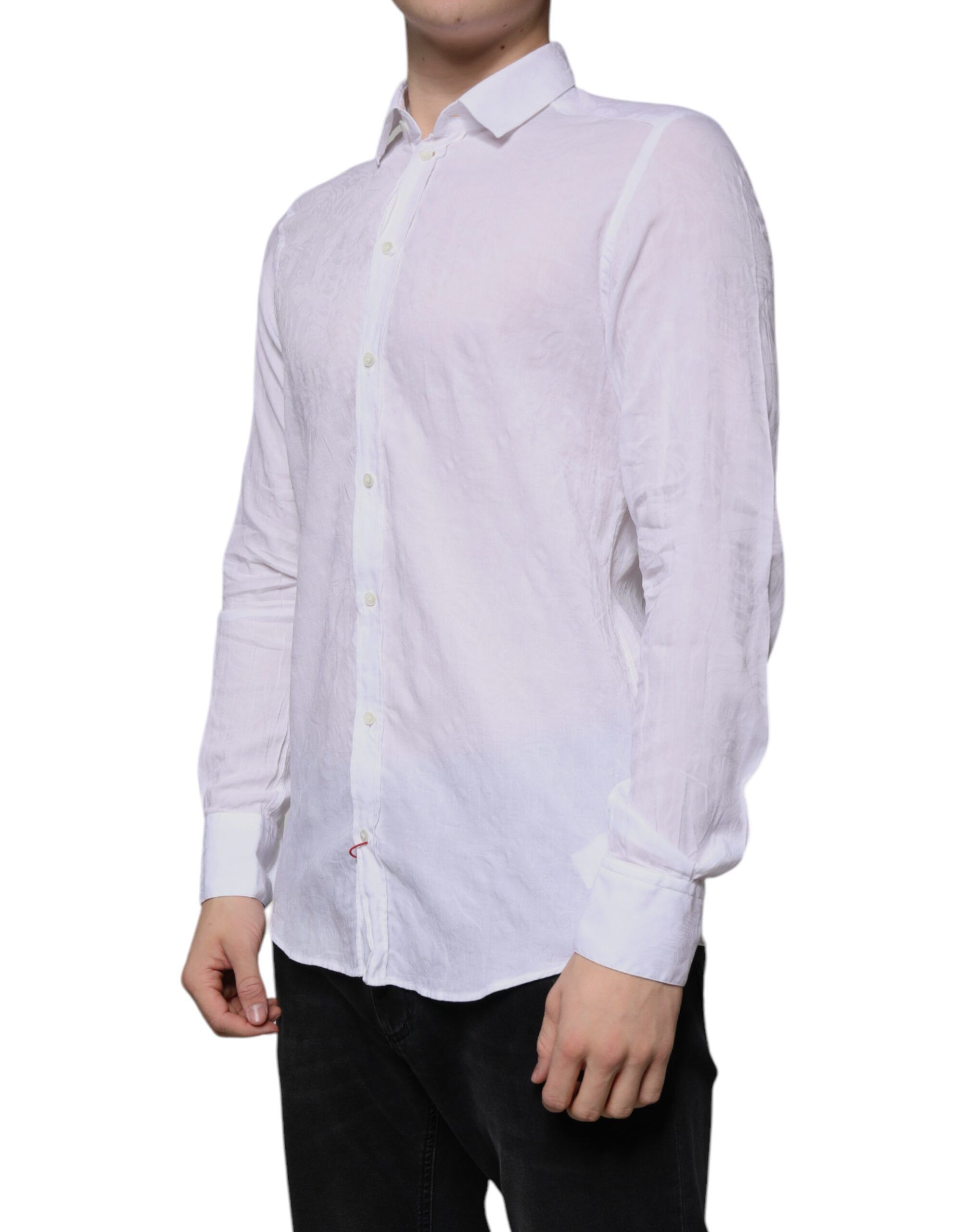 Cotton Slim Fit Men Formal Dress Men's Shirt (Pre-Owned) - Dolce & Gabbana - Modalova