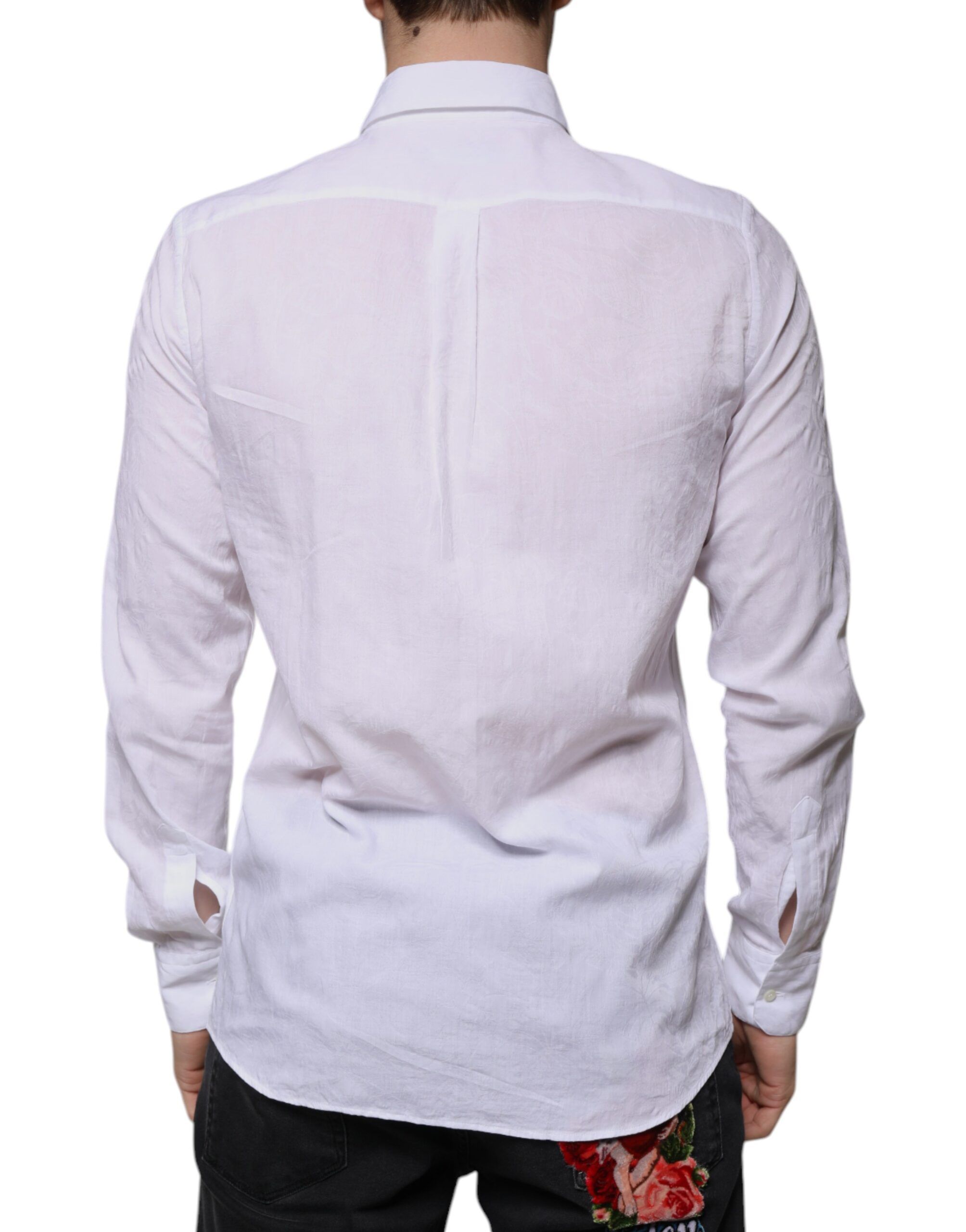 Cotton Slim Fit Men Formal Dress Men's Shirt (Pre-Owned) - Dolce & Gabbana - Modalova