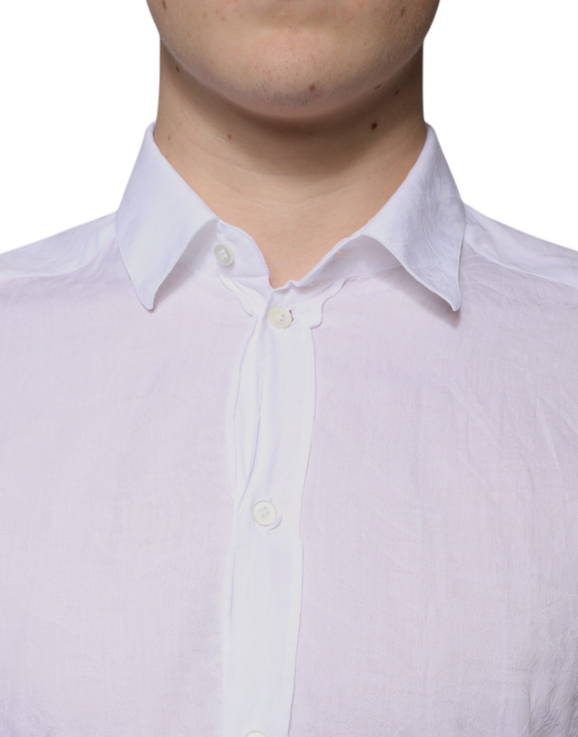 Cotton Slim Fit Men Formal Dress Men's Shirt (Pre-Owned) - Dolce & Gabbana - Modalova