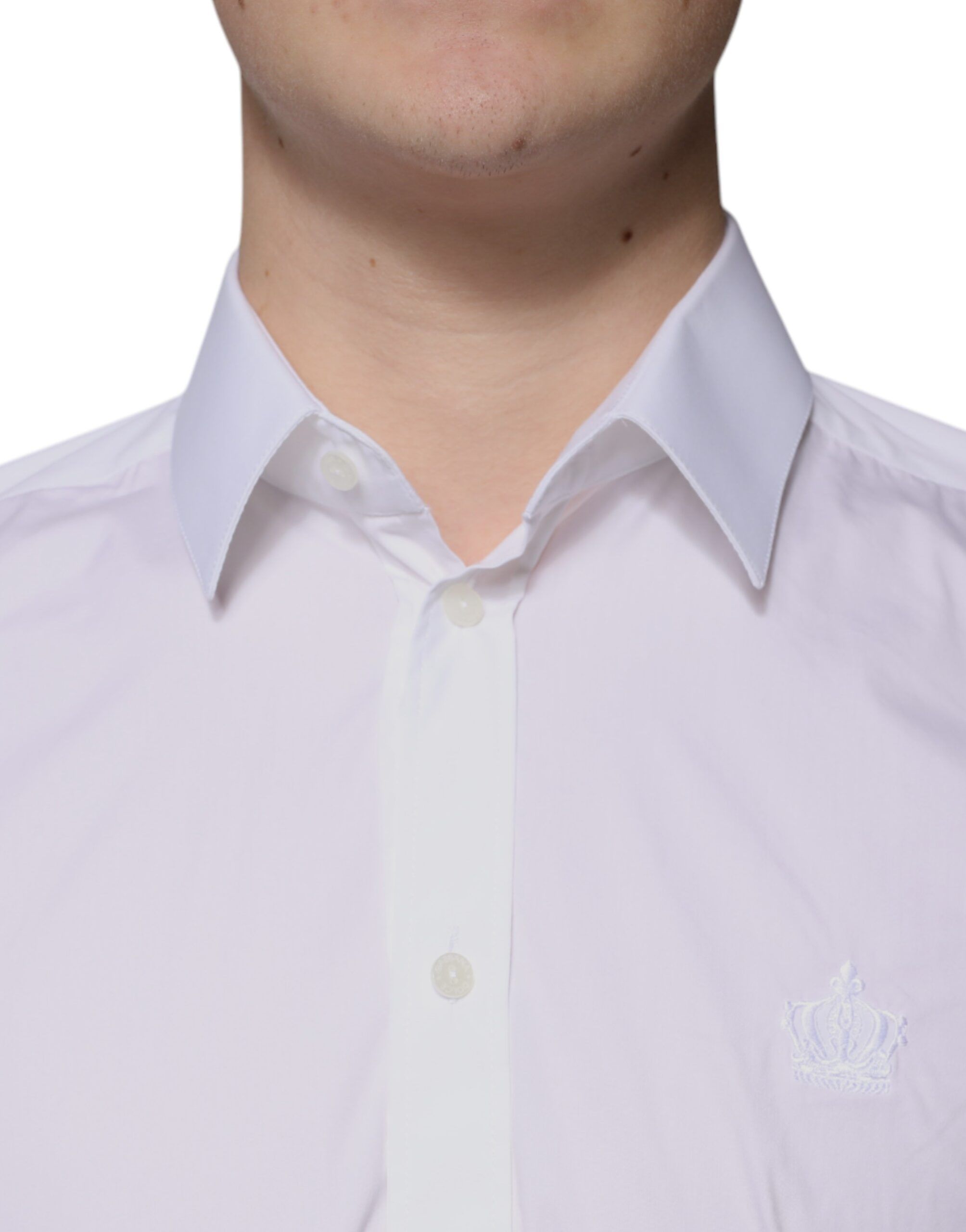Cotton Slim Fit Men MARTINI Dress Men's Shirt (Pre-Owned) - Dolce & Gabbana - Modalova