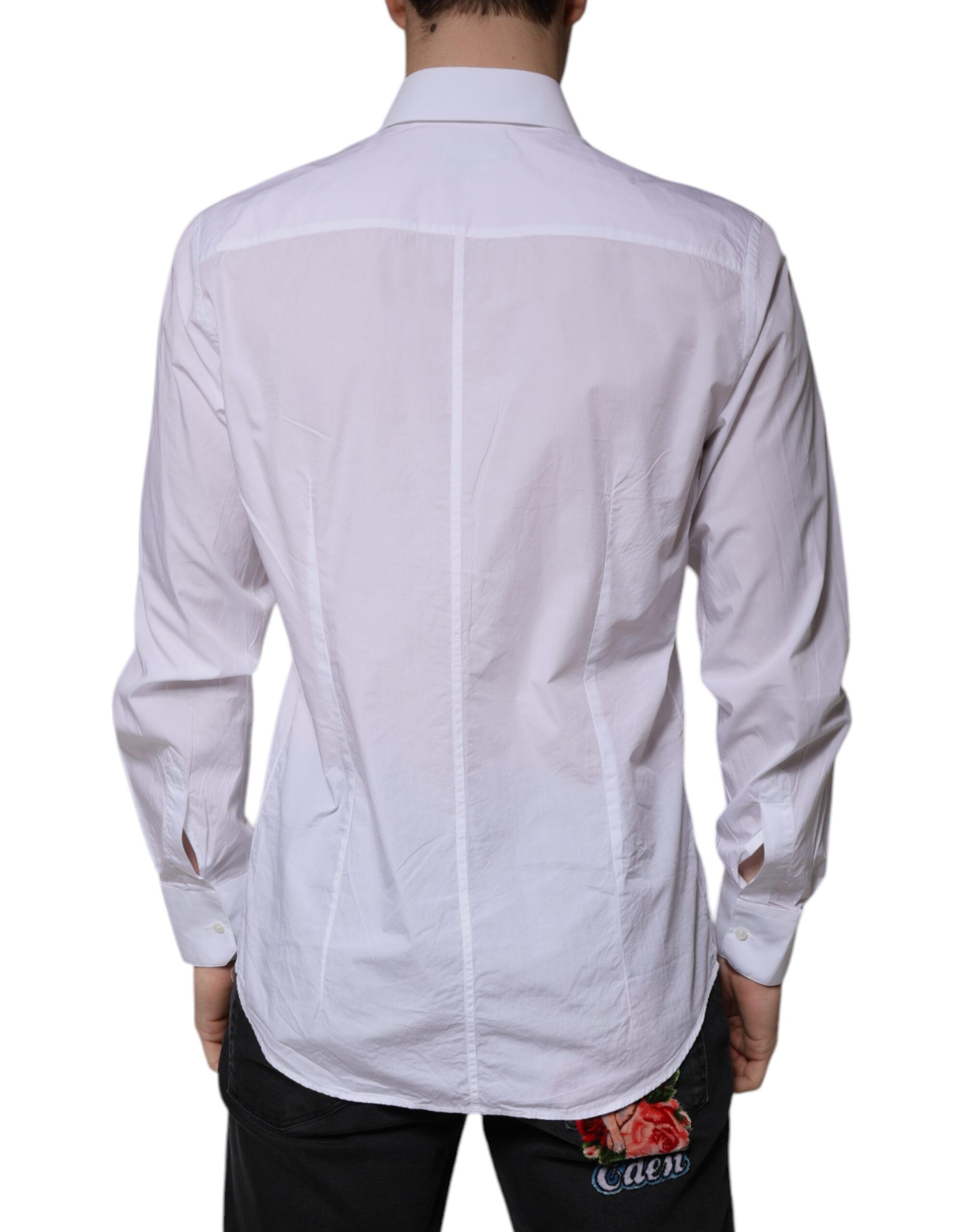 Cotton Slim Fit MARTINI Men Dress Men's Shirt (Pre-Owned) - Dolce & Gabbana - Modalova