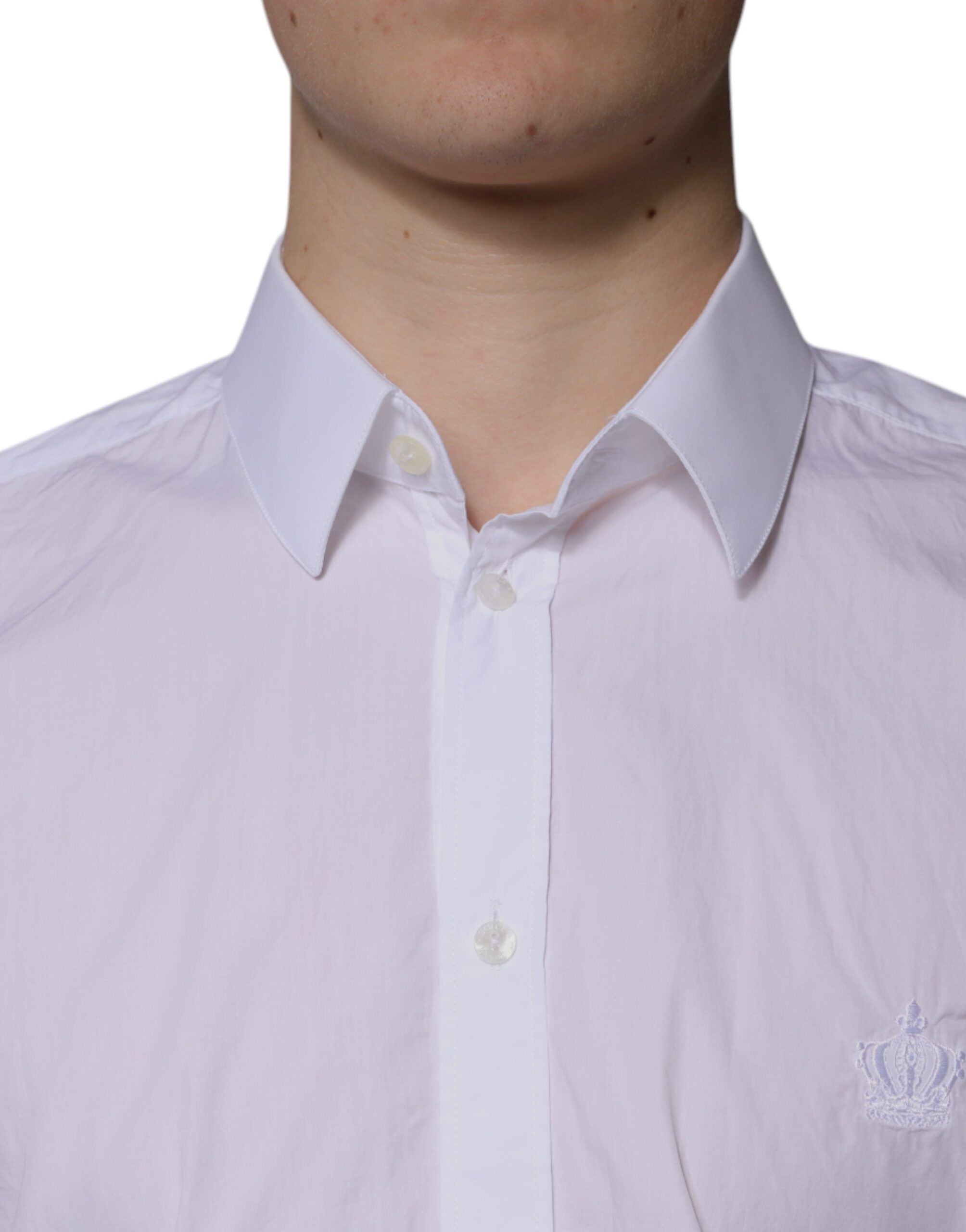 Cotton Slim Fit MARTINI Men Dress Men's Shirt (Pre-Owned) - Dolce & Gabbana - Modalova