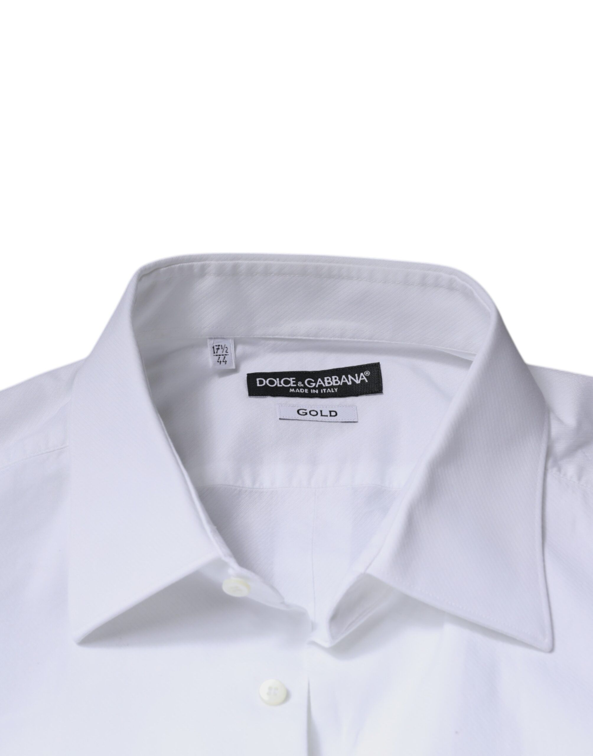 Bib Cotton Poplin GOLD Formal Men's Shirt (Pre-Owned) - Dolce & Gabbana - Modalova