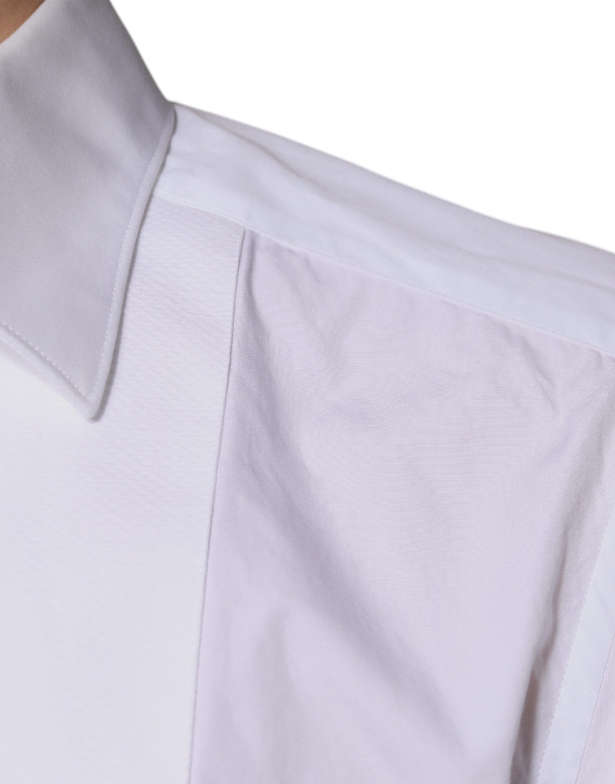 Bib Cotton Poplin GOLD Men Formal Men's Shirt (Pre-Owned) - Dolce & Gabbana - Modalova