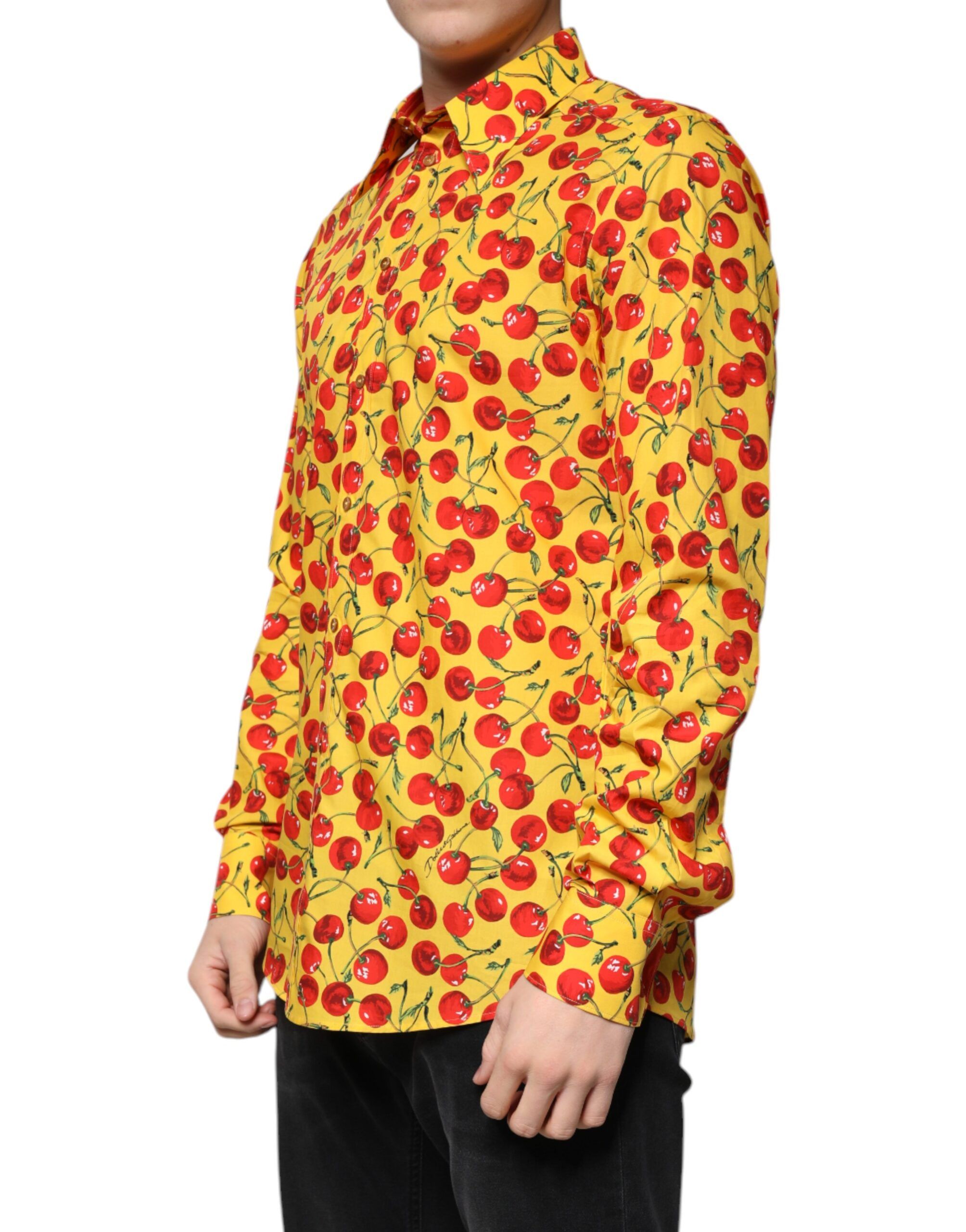 Cherry Cotton MARTINI Dress Men's Shirt - Dolce & Gabbana - Modalova