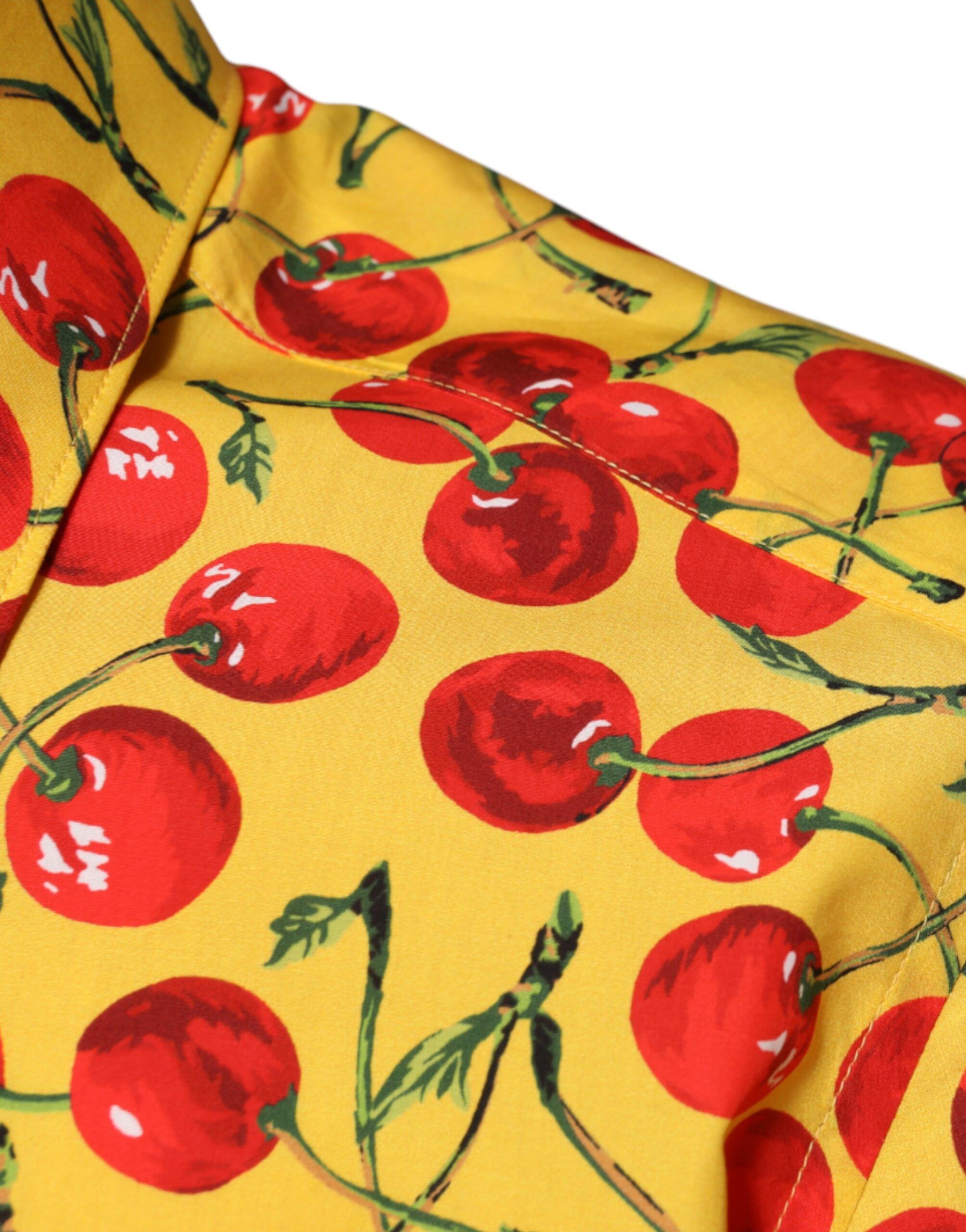 Cherry Cotton MARTINI Dress Men's Shirt - Dolce & Gabbana - Modalova
