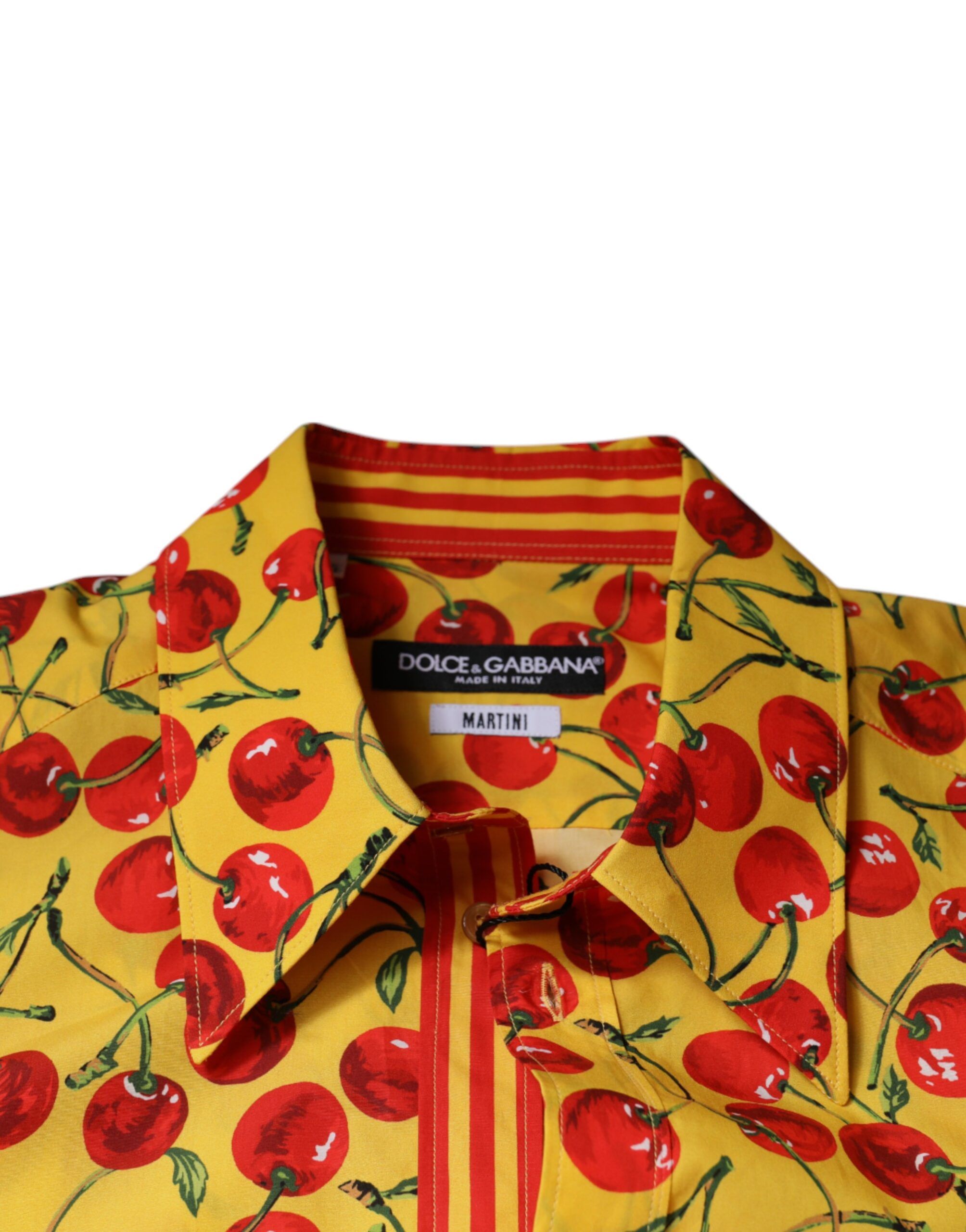 Cherry Cotton MARTINI Dress Men's Shirt - Dolce & Gabbana - Modalova