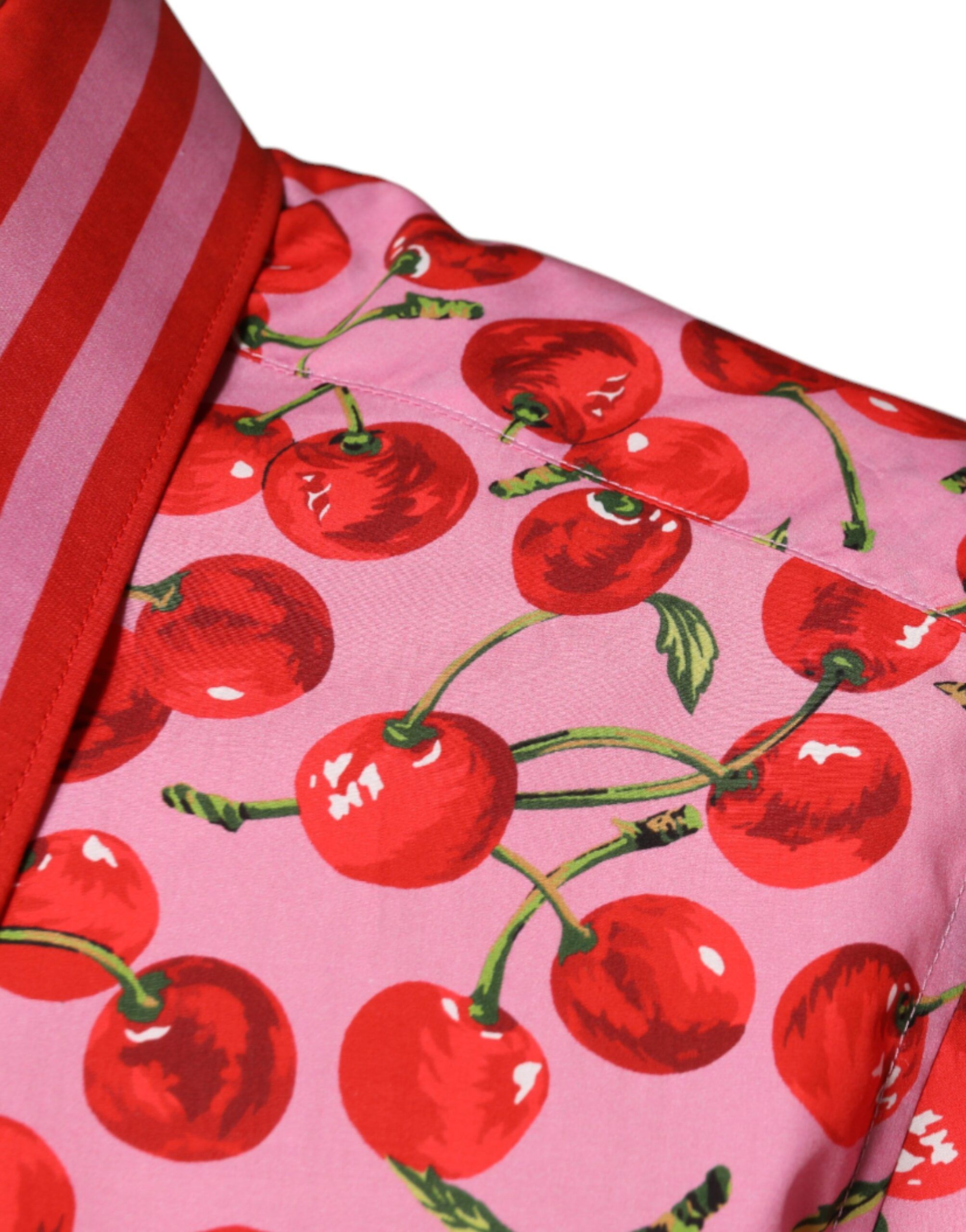 Cherry Cotton Formal MARTINI Dress Men's Shirt - Dolce & Gabbana - Modalova