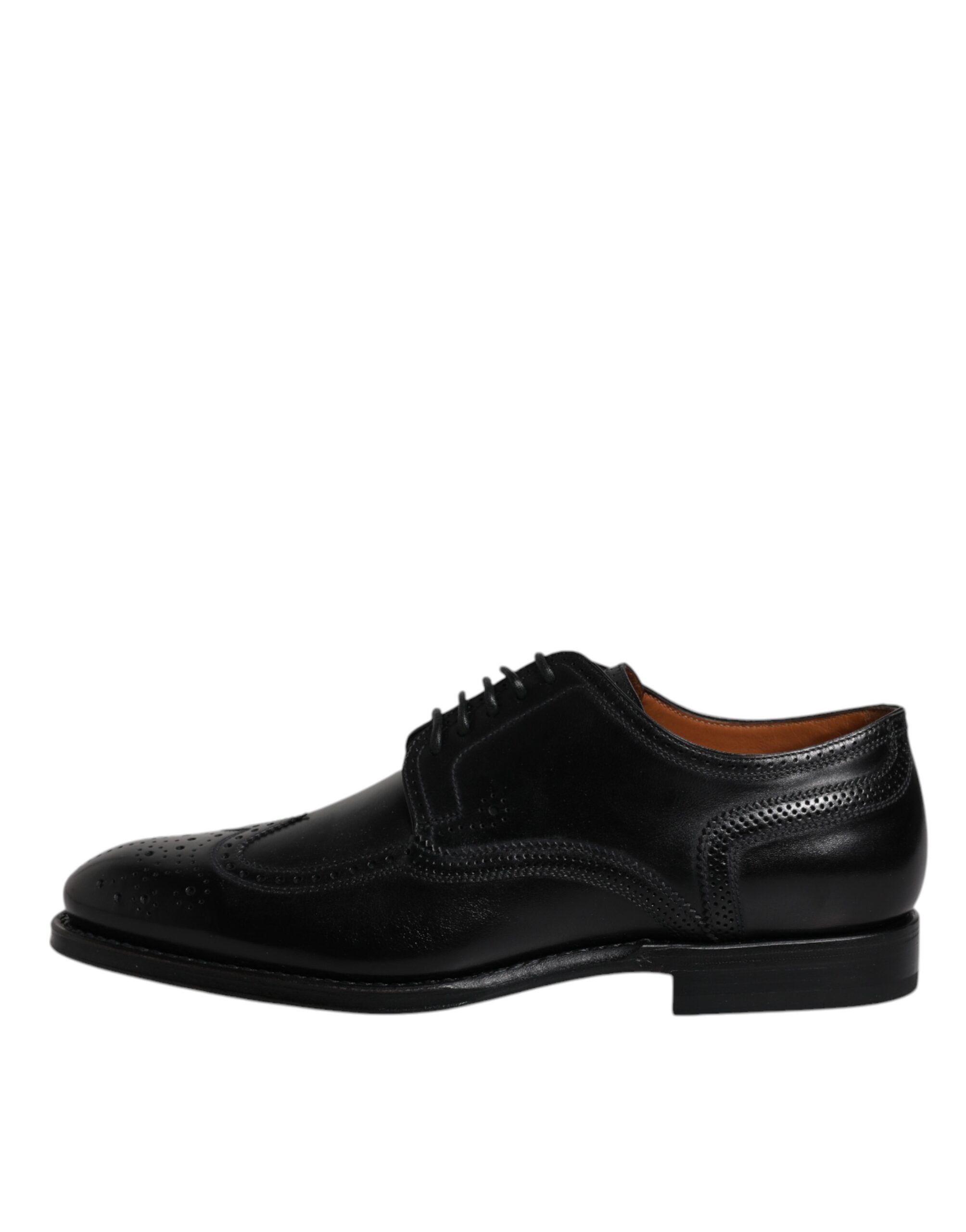 Leather Derby Wingtip Formal Men's Shoes - Dolce & Gabbana - Modalova
