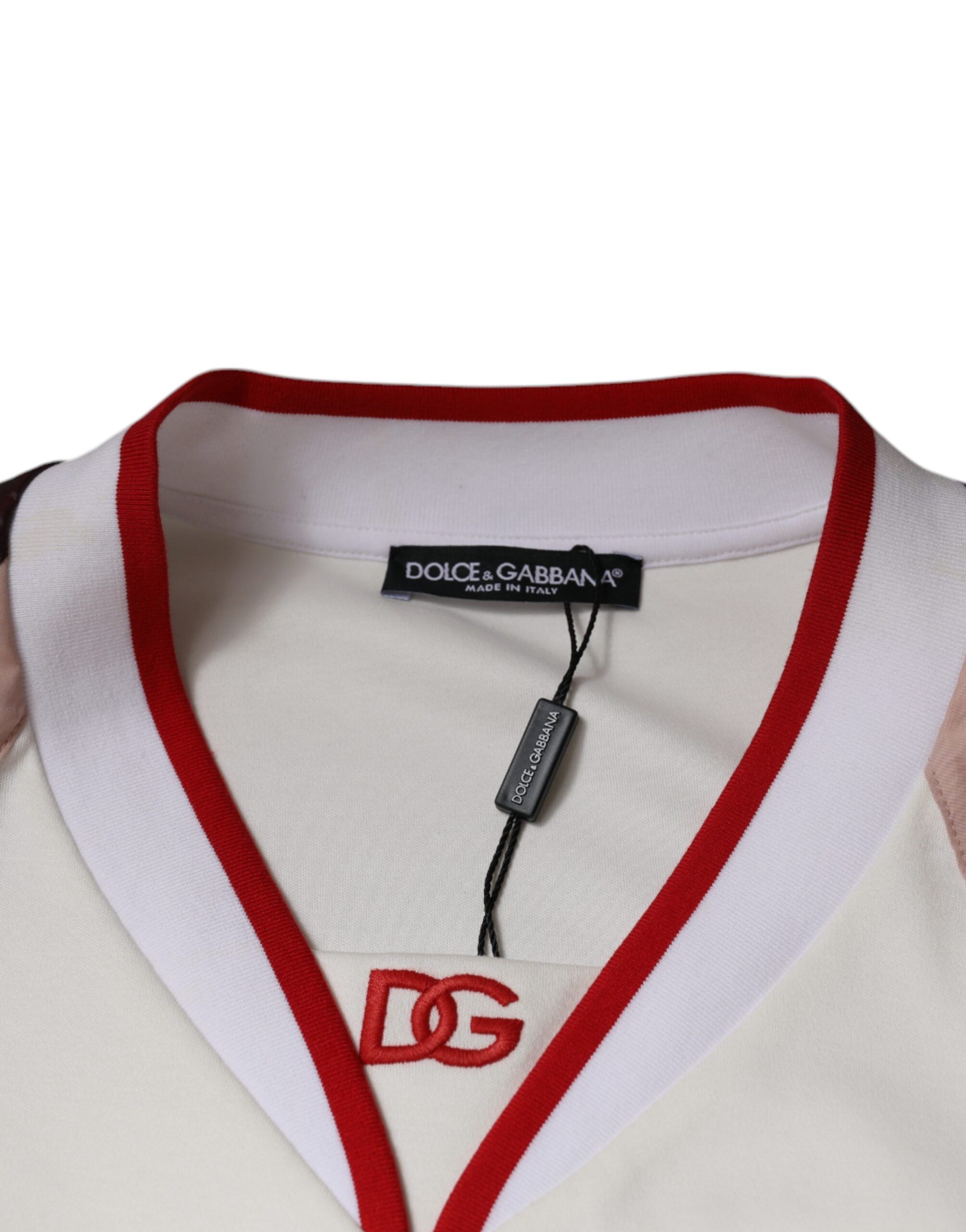 Logo Jersey Cotton V-neck Men's T-shirt - Dolce & Gabbana - Modalova
