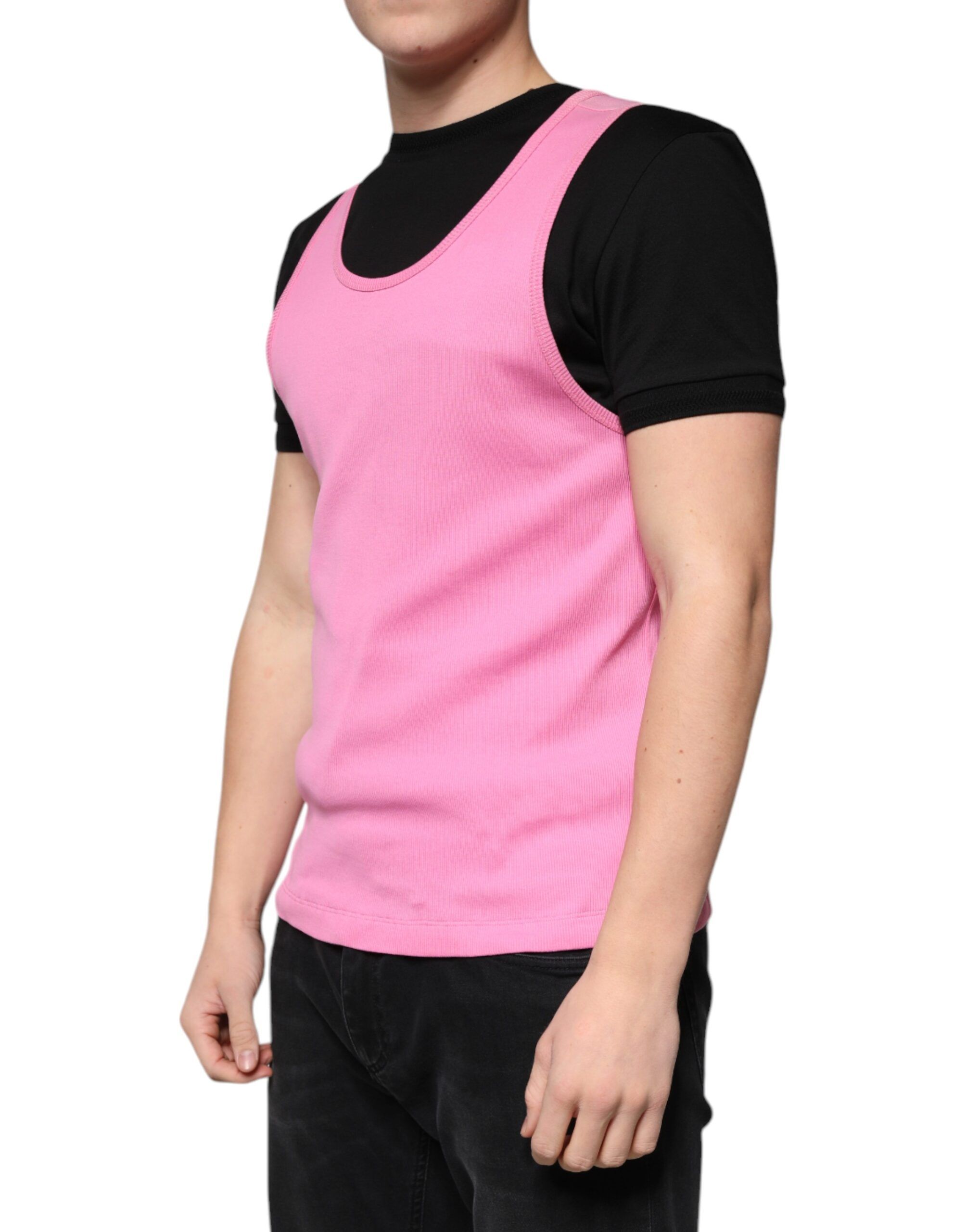 Cotton Round Neck Sleeveless Men's T-shirt - Dolce & Gabbana - Modalova