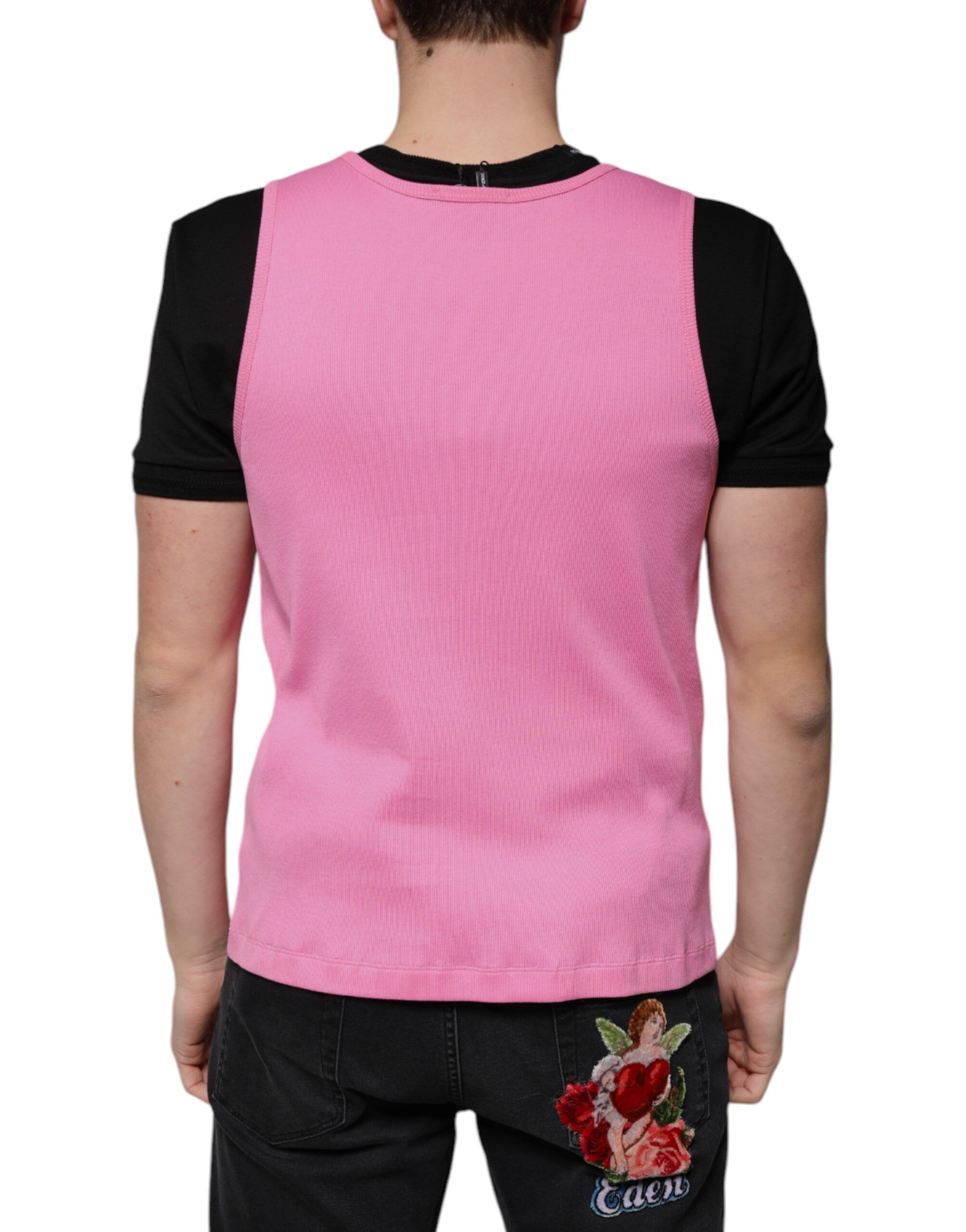 Cotton Round Neck Sleeveless Men's T-shirt - Dolce & Gabbana - Modalova