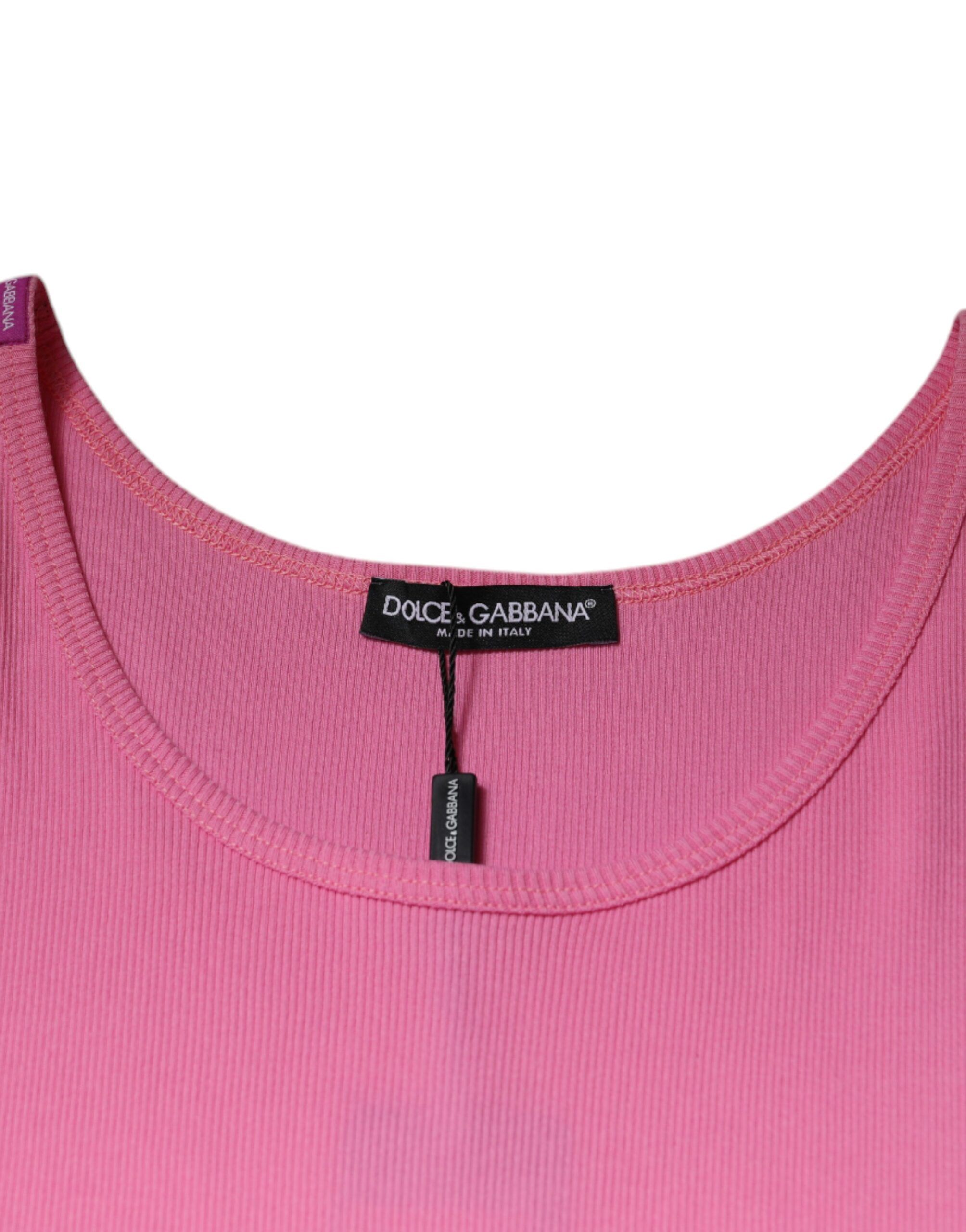 Cotton Round Neck Sleeveless Men's T-shirt - Dolce & Gabbana - Modalova