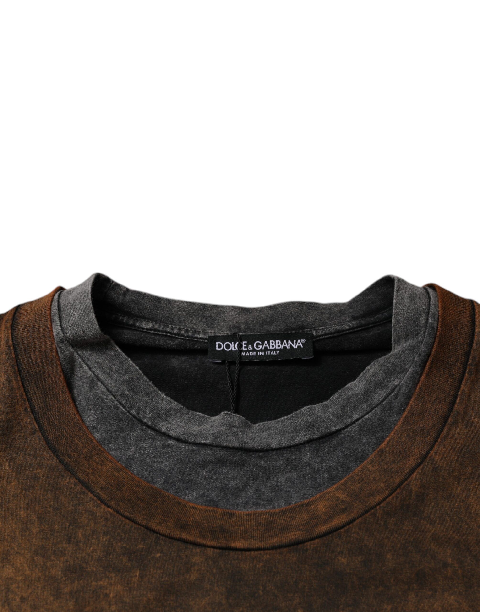 Cotton Crew Neck Sleeveless Men's T-shirt - Dolce & Gabbana - Modalova