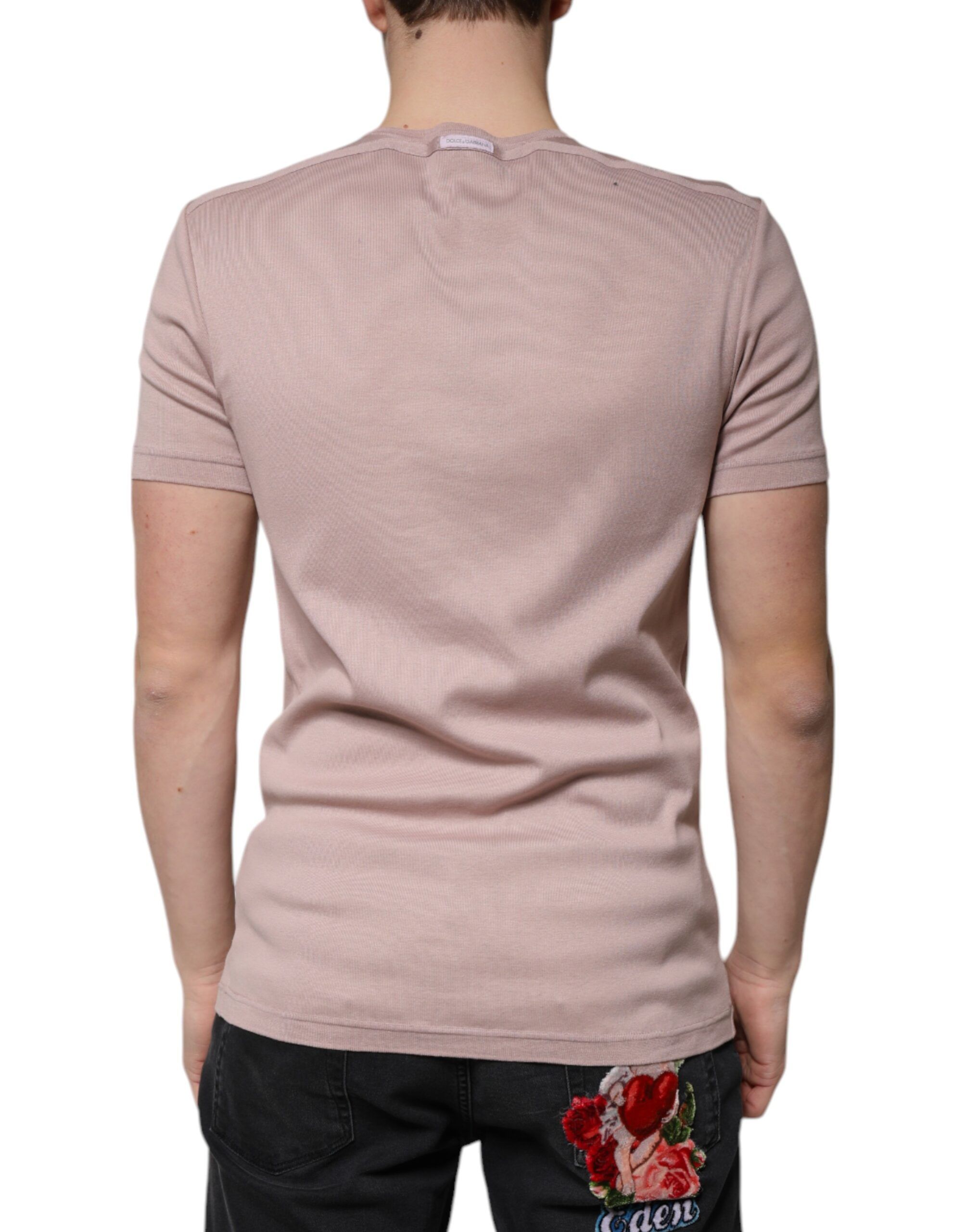 Cotton Short Sleeves Round Neck Men's T-shirt - Dolce & Gabbana - Modalova