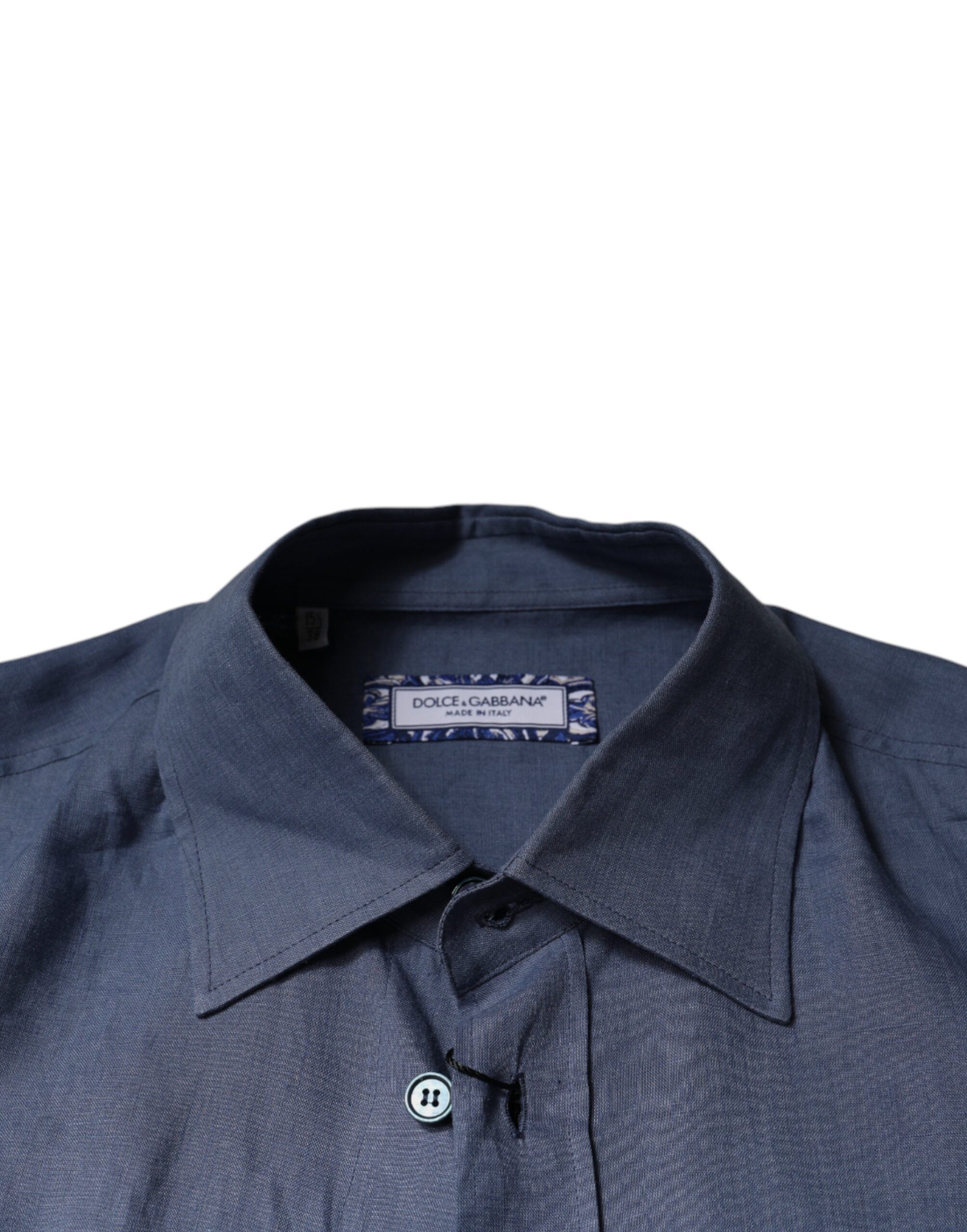 Logo Long Sleeve Button Down Casual Men's Shirt - Dolce & Gabbana - Modalova