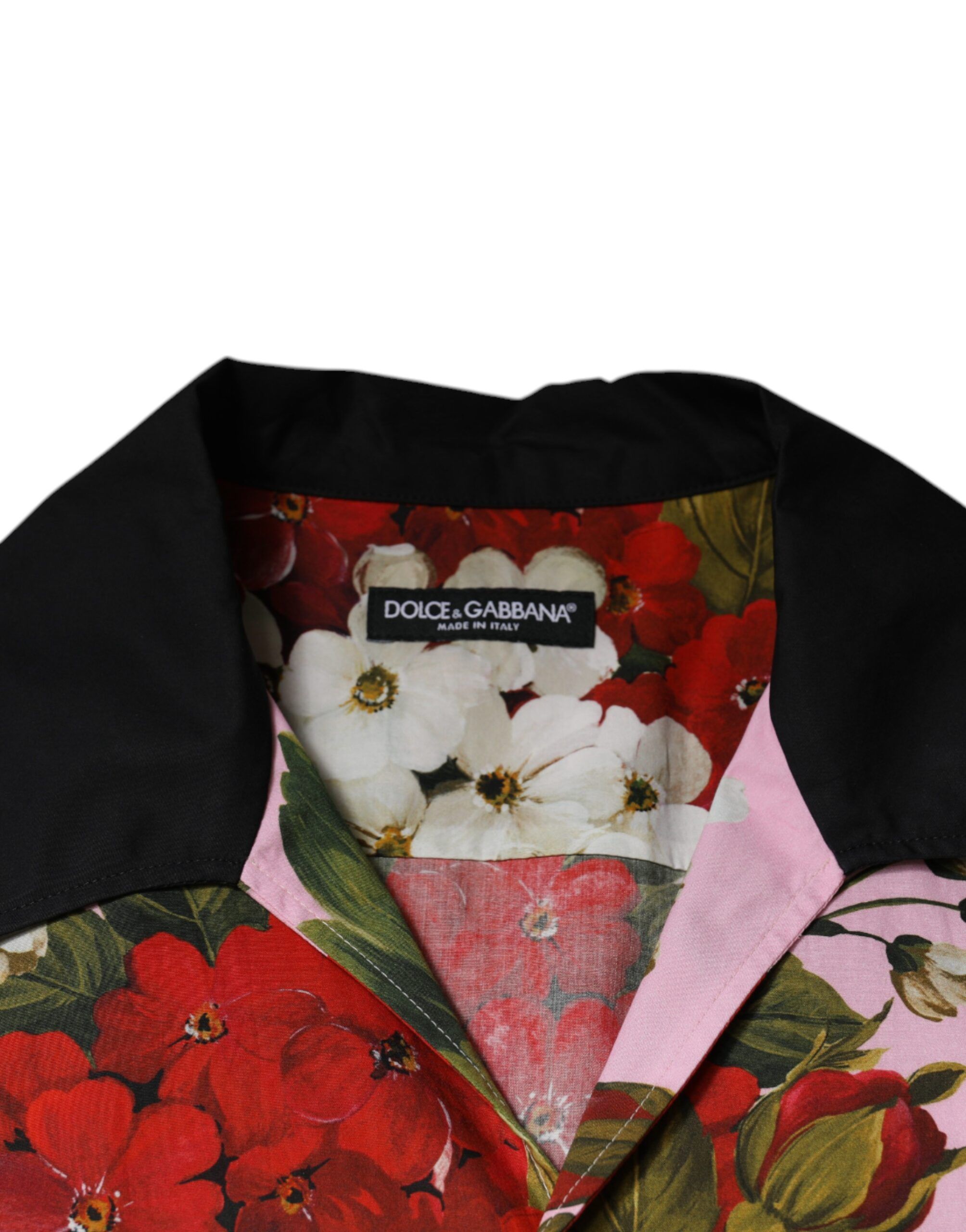 Floral Button Down Casual Men's Shirt - Dolce & Gabbana - Modalova
