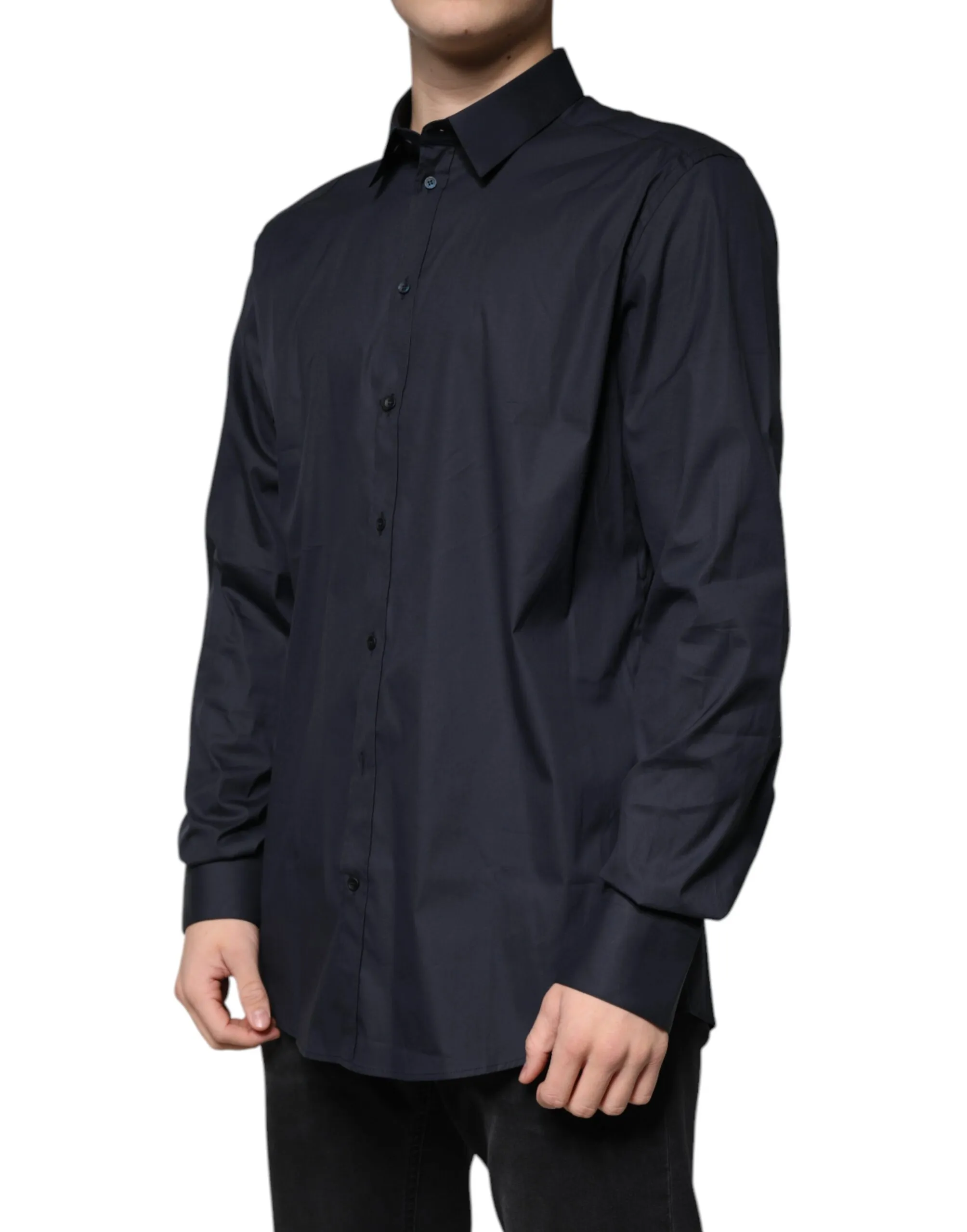 Cotton Blend Formal GOLD Dress Men's Shirt - Dolce & Gabbana - Modalova
